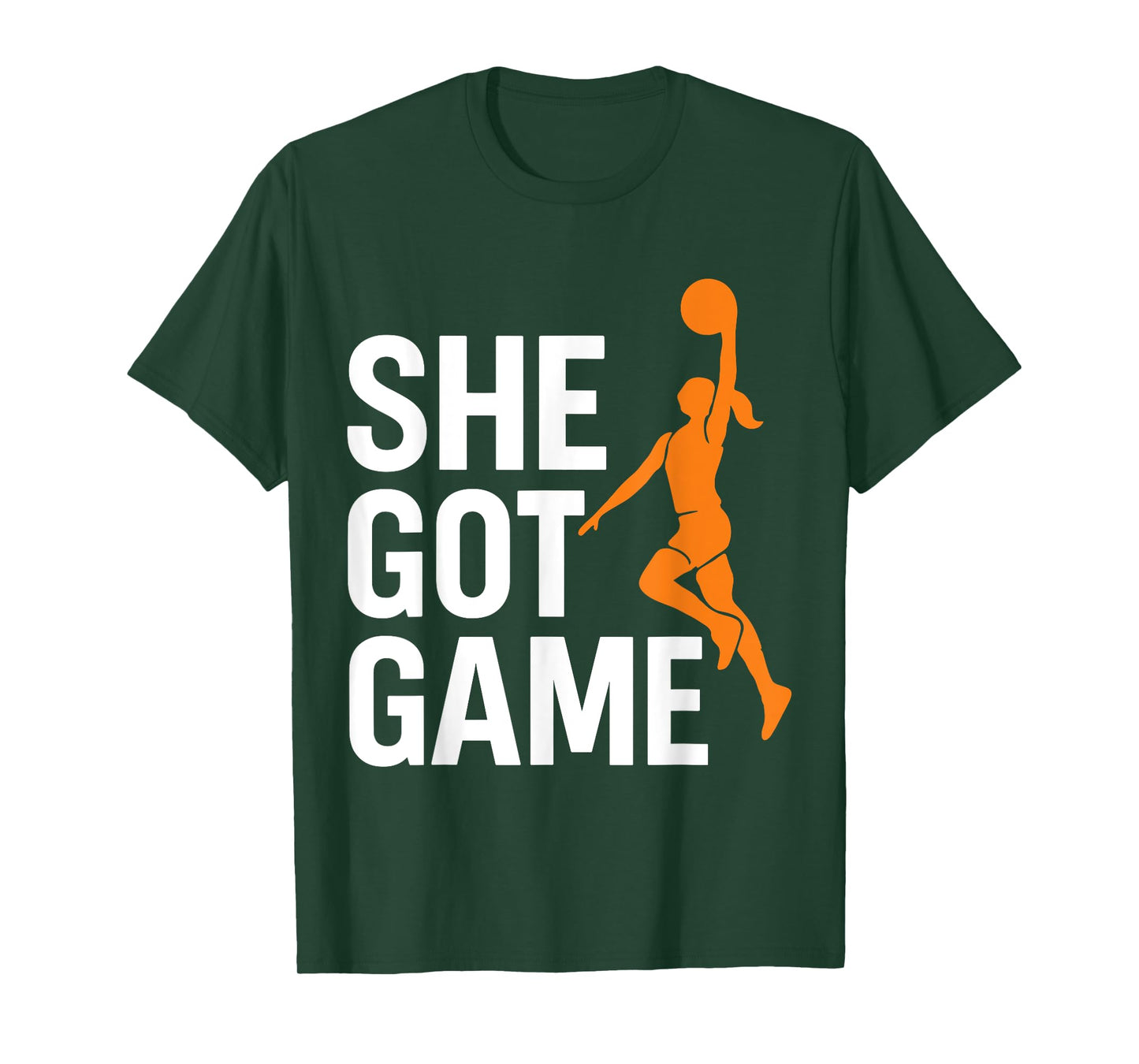 She Got Game Basketball Girl Dunk Empowerment Athletes T-Shirt