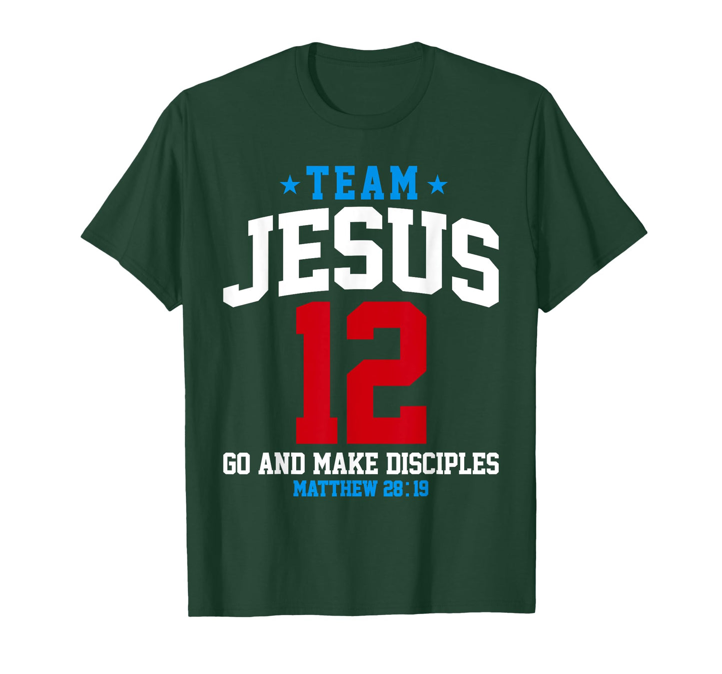 Jesus and Baseball Team Jesus Christian Matthew 28:19 Verse T-Shirt