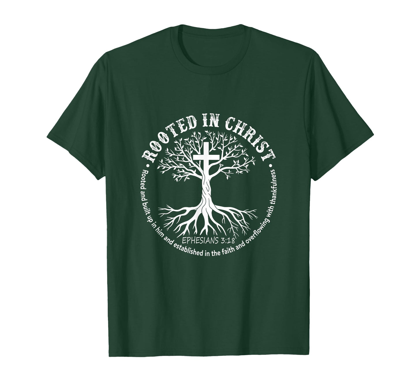 Jesus Cross Pray Bible Rooted In Christ Christian Men Women T-Shirt