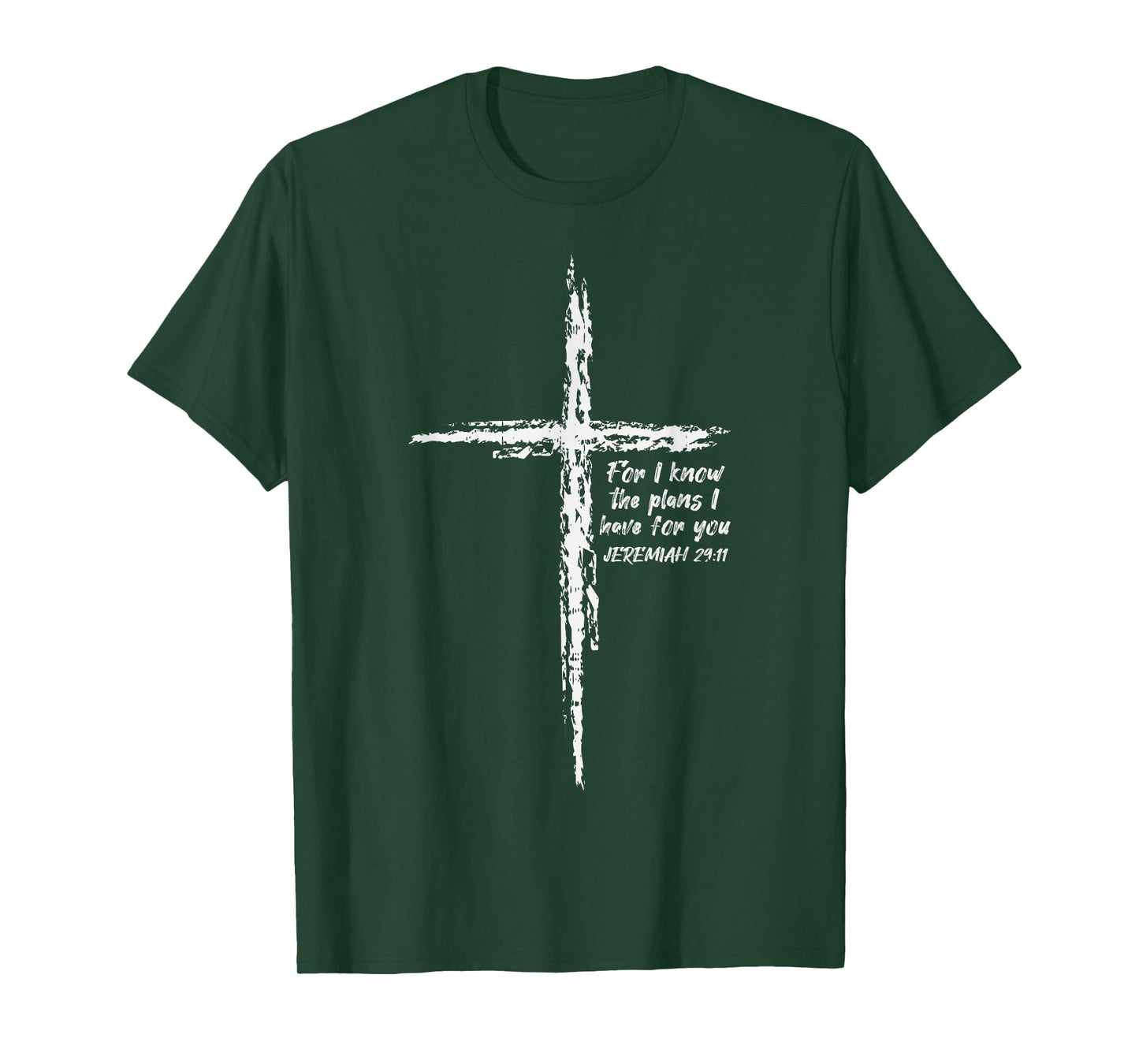 Cross I Know The Plans Verse Bible Jesus God Christian Gift T-Shirt