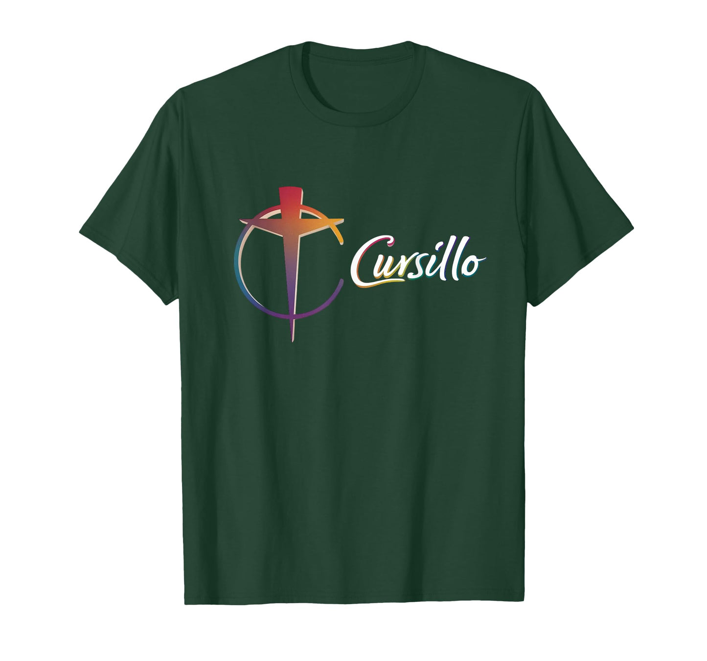 DeColores Cursillo Rainbow Rooster Catholic T-Shirt