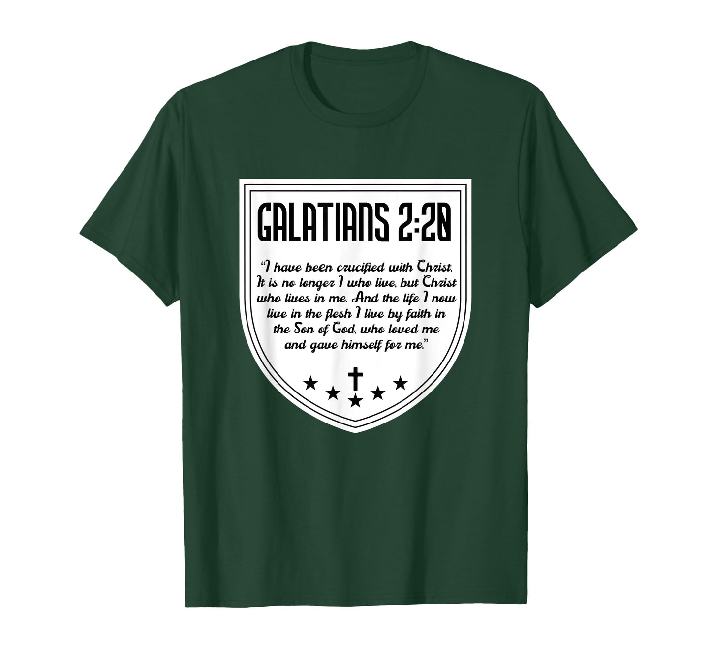 Galatians 2:20 Saint Paul Bible Verse Jesus Christ Christian T-Shirt