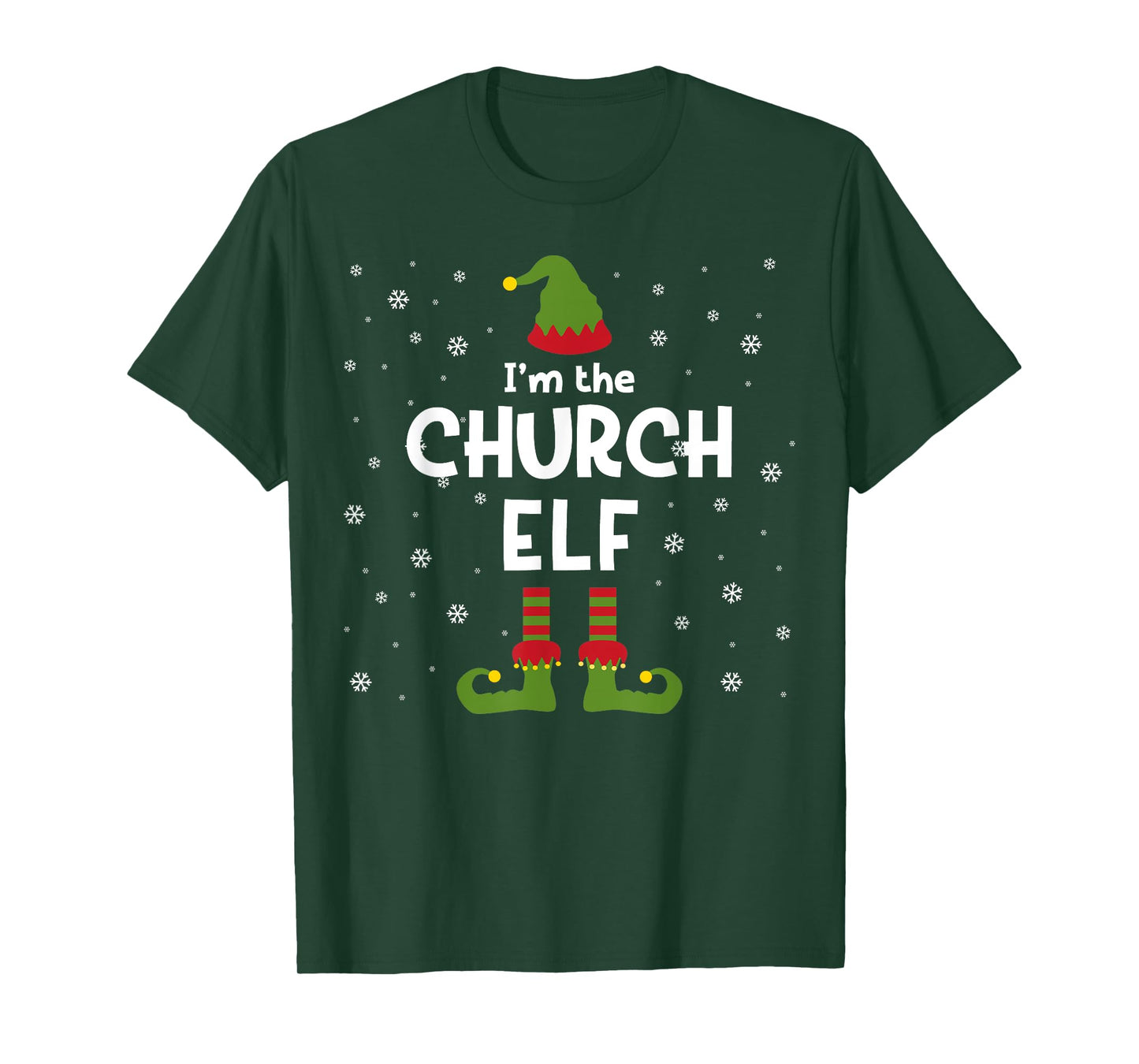 I'm The Church Elf Christian Pastor or Priest Christmas T-Shirt