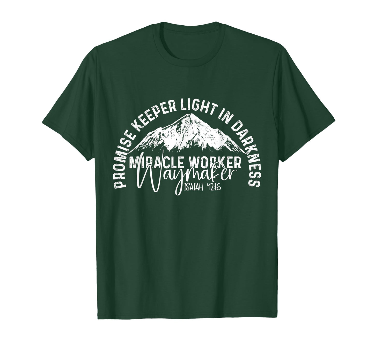 Waymaker Promise Keeper Miracle Worker Christian Bible Verse T-Shirt
