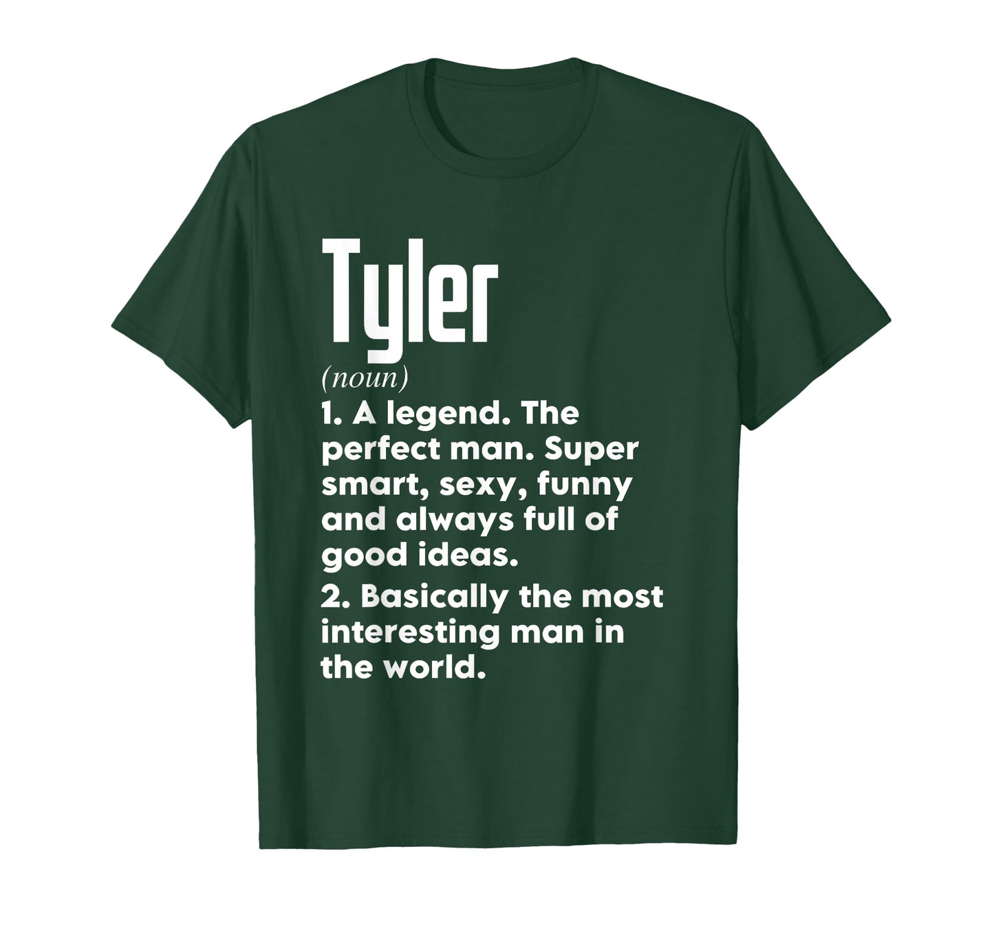 Tyler Name Definition Funny Meaning Personalized T-Shirt