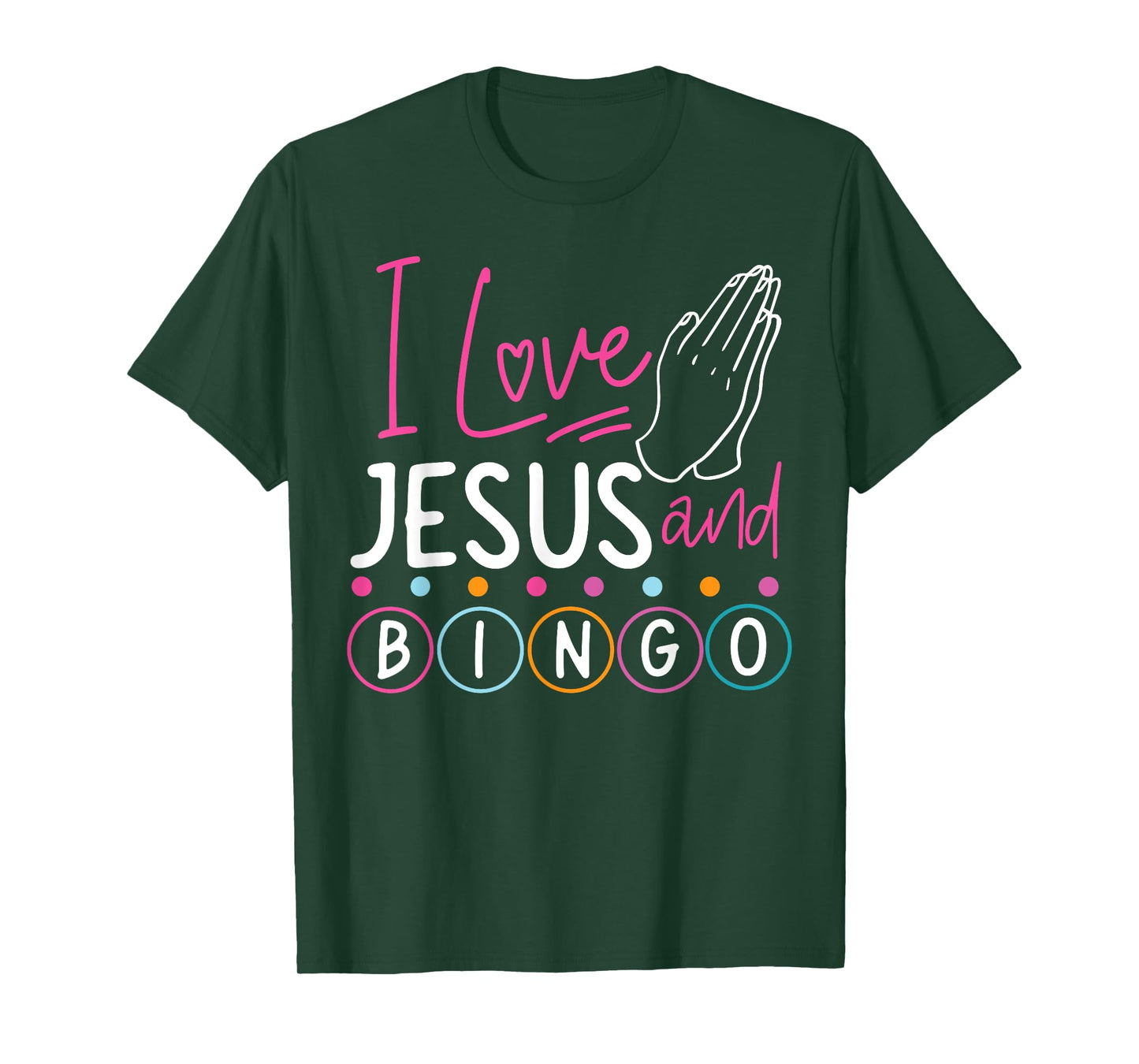 Bingo Player Jesus Faith Christian I Love Jesus And Bingo T-Shirt