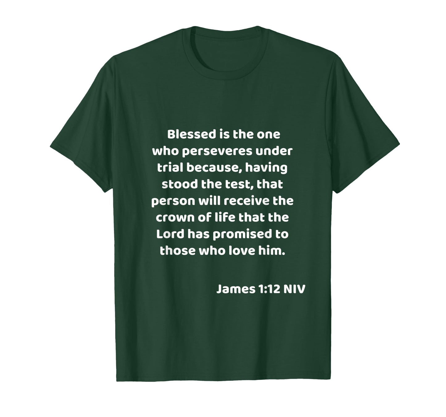 James 1:12 Bible Quote / Verse Christian Life Gift idea T-Shirt