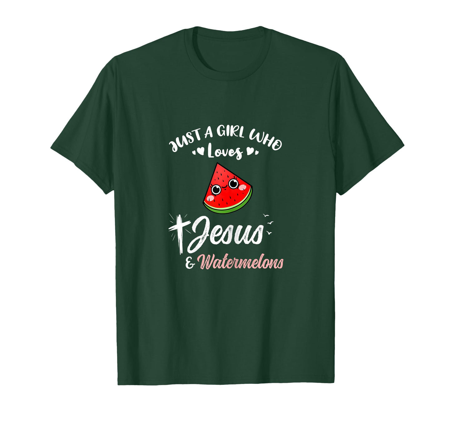 Just A Girl Who Loves Jesus And Watermelons T-Shirt