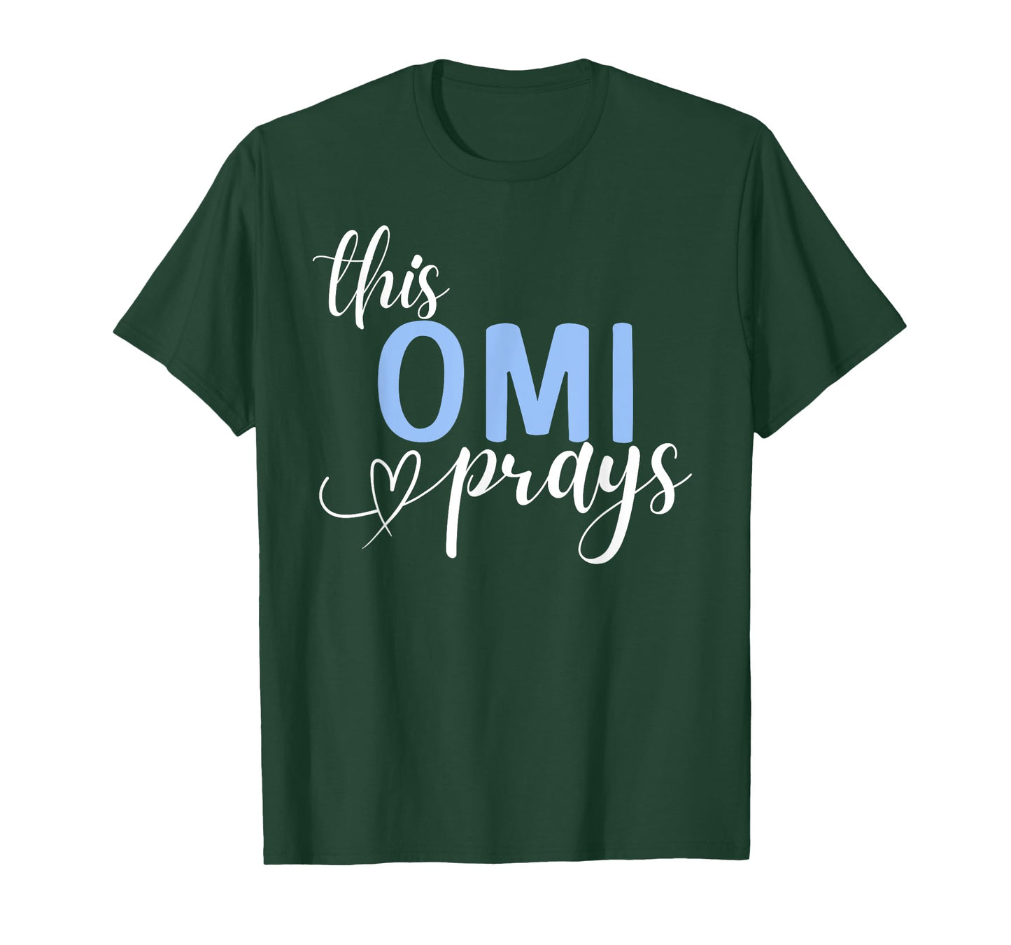 This Omi Prays Perfect Christian Grandma T-Shirt