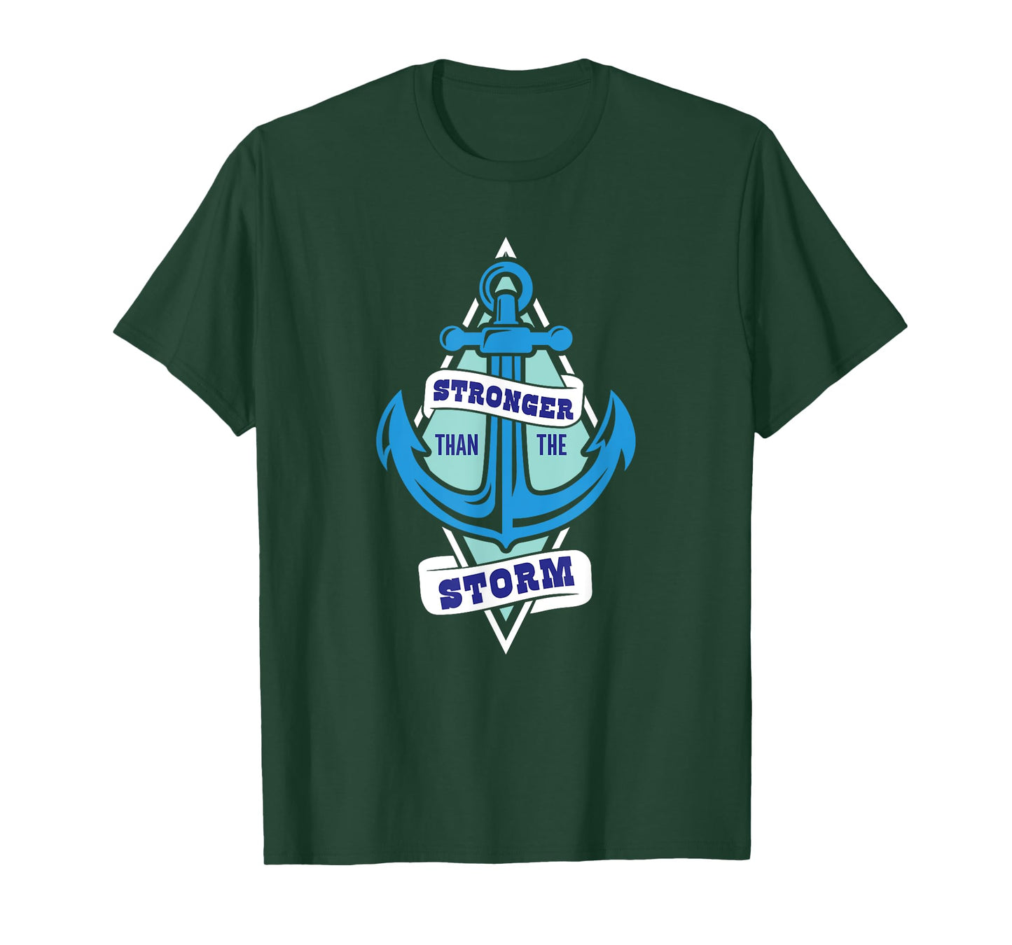 Stronger Than The Storm Christian Faith Nautical T-Shirt