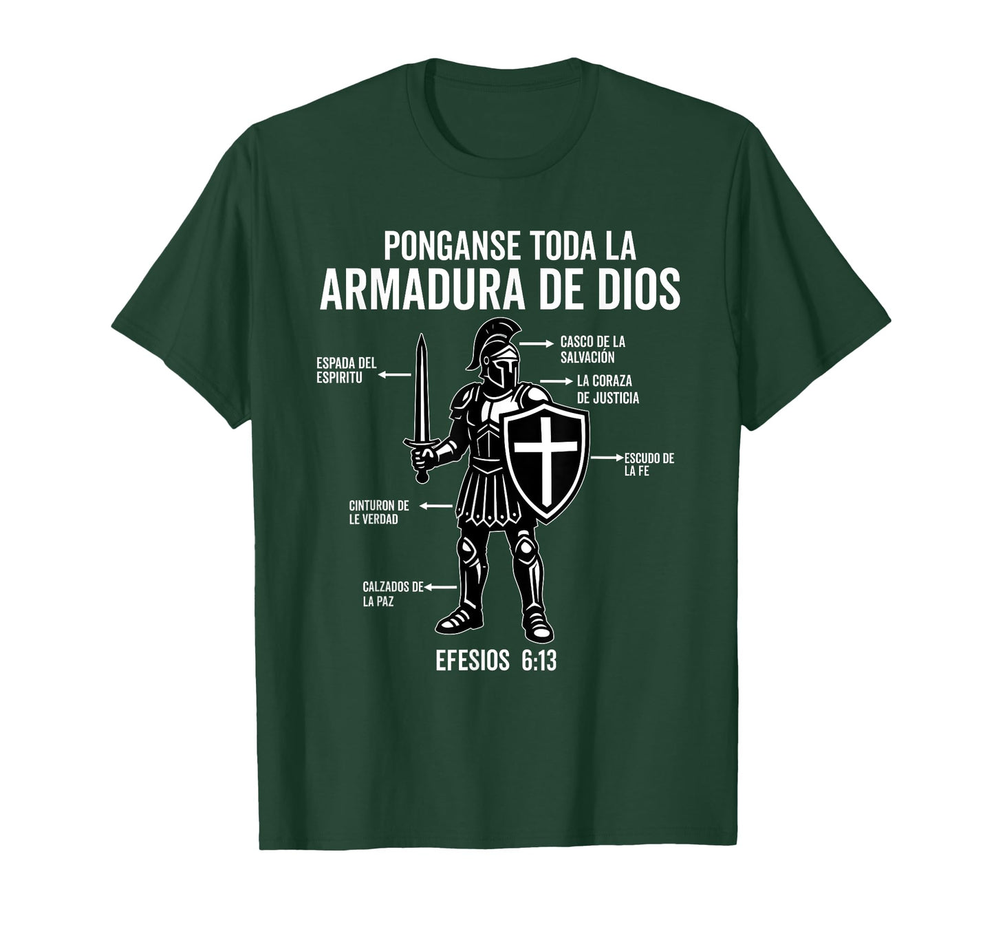 Camiseta cristiana en espanol Versiculo Spanish Christians T-Shirt