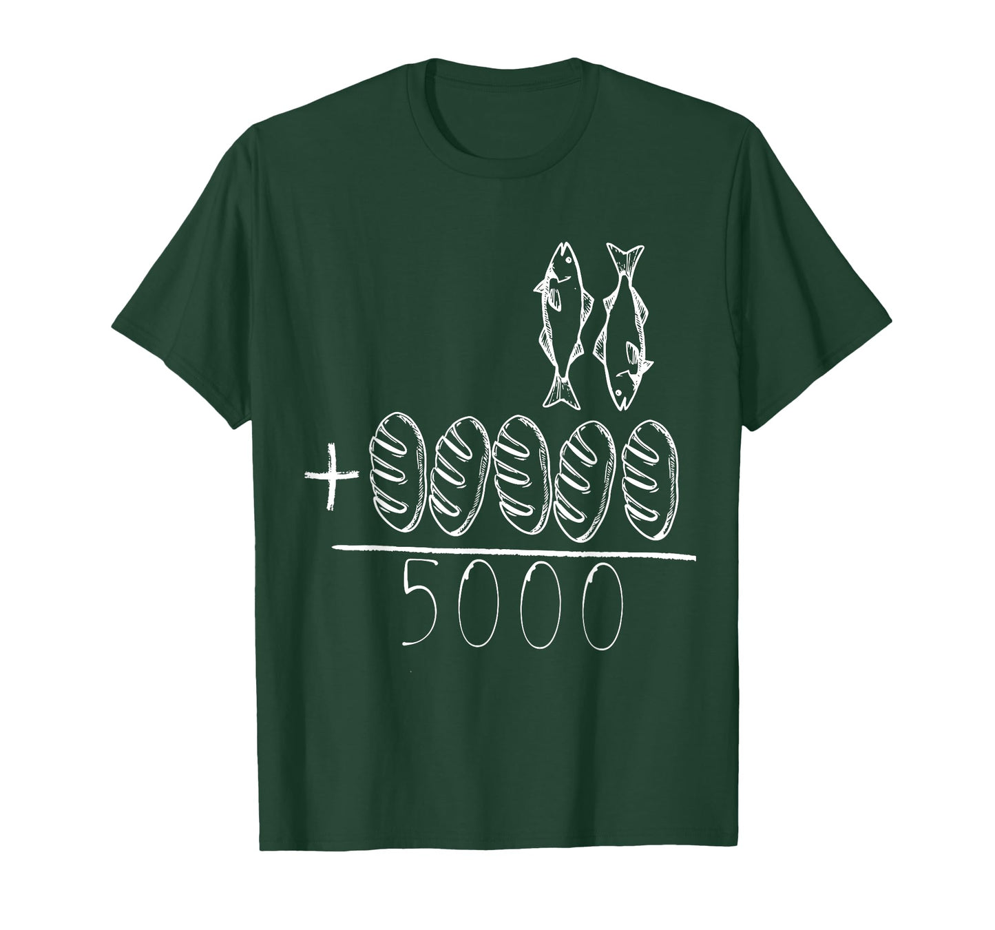 Five Breads and Two Fishes are Enough for 5000 Peoples T-Shirt