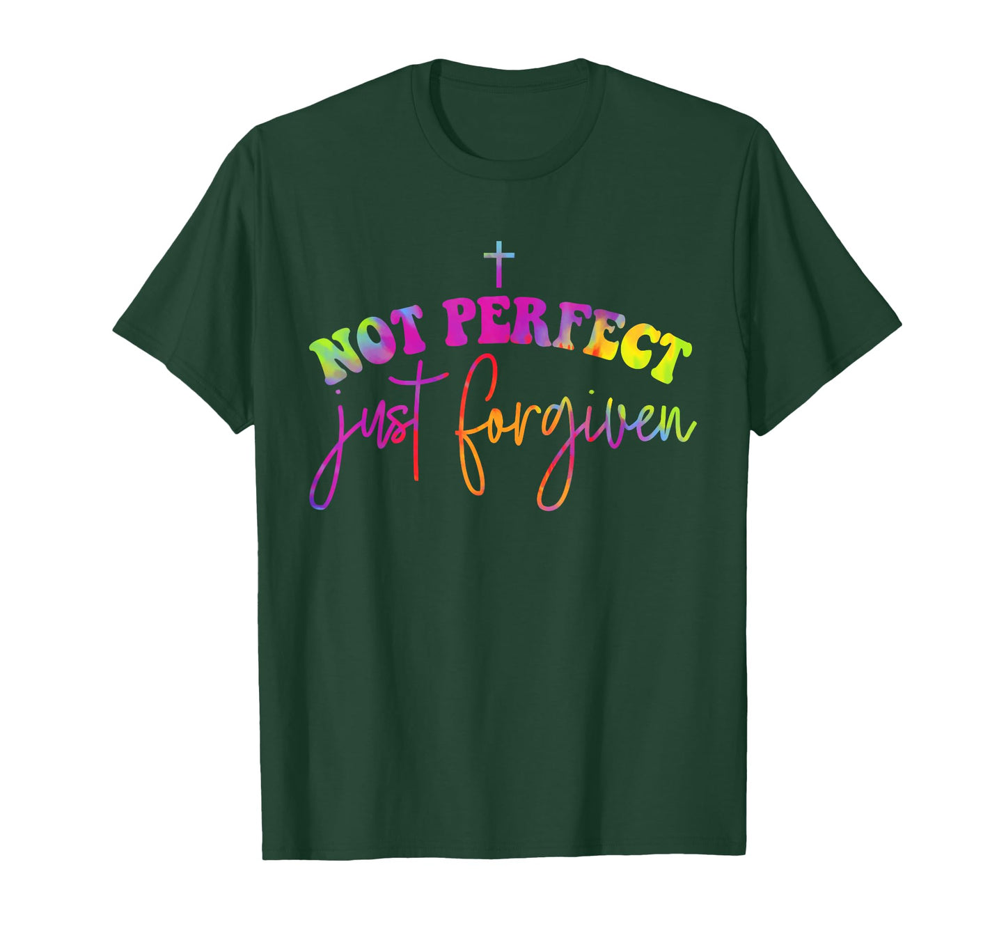 Not Perfect Just Forgiven Christian God Jesus Hippie T-Shirt