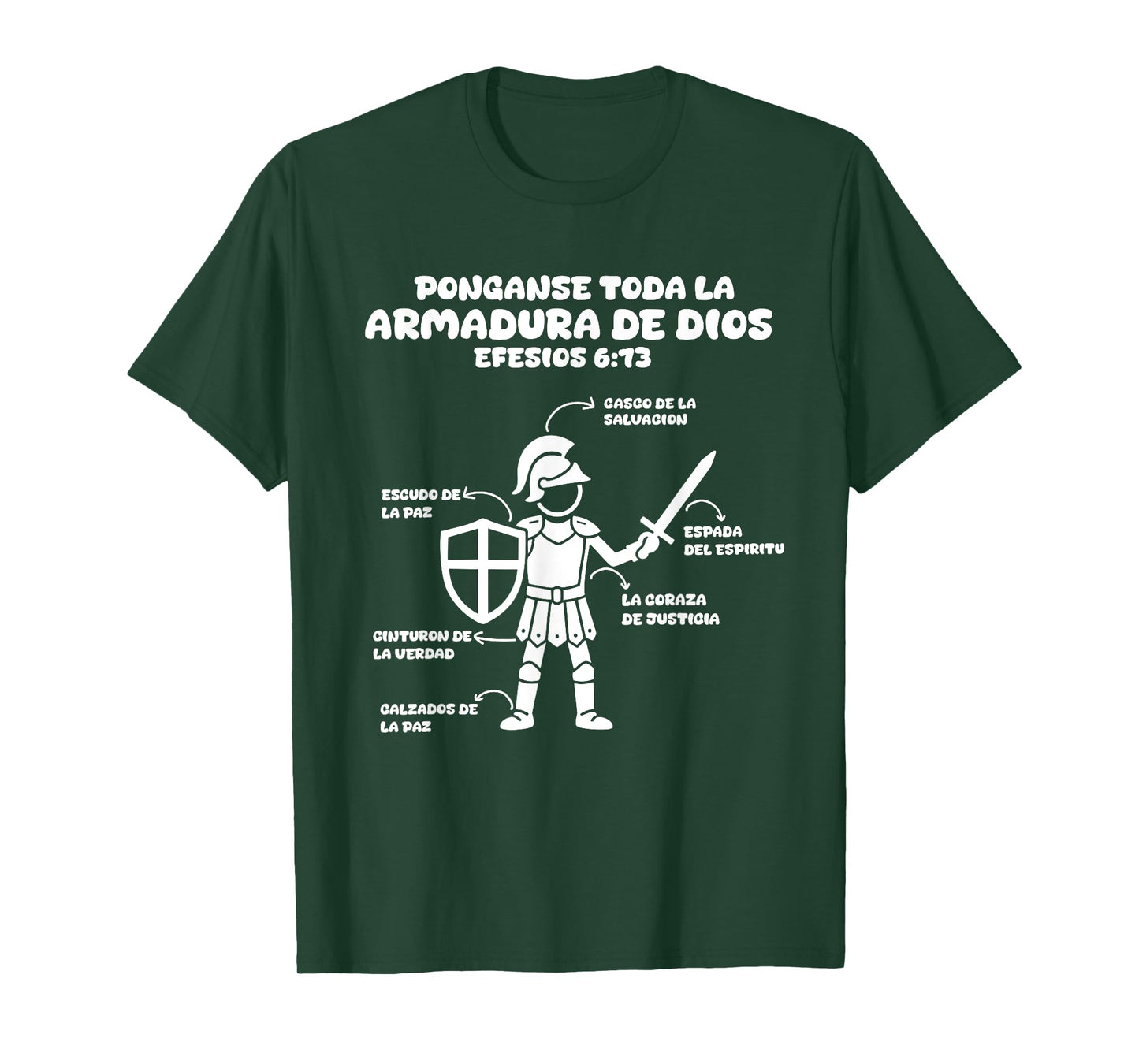 Camiseta cristiana en espanol Versiculo Spanish Christians T-Shirt