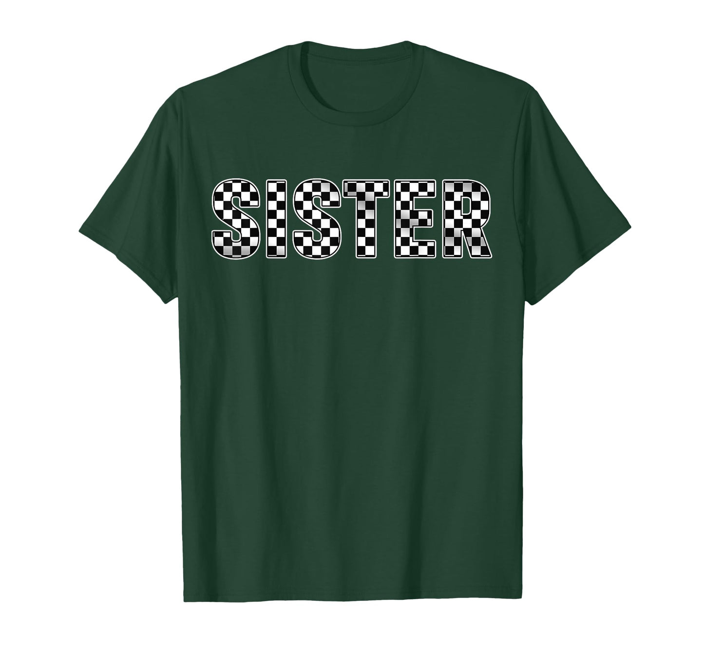 Pit Crew Sister Racing Car Family Matching Birthday Party T-Shirt