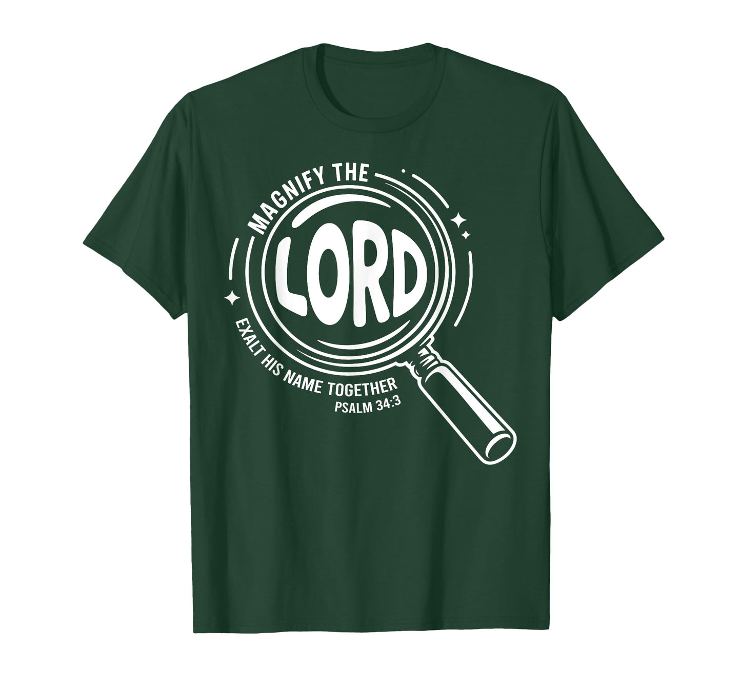 Magnify The Lord Exalt Him Together Psalm 34:3 VBS 2025 T-Shirt