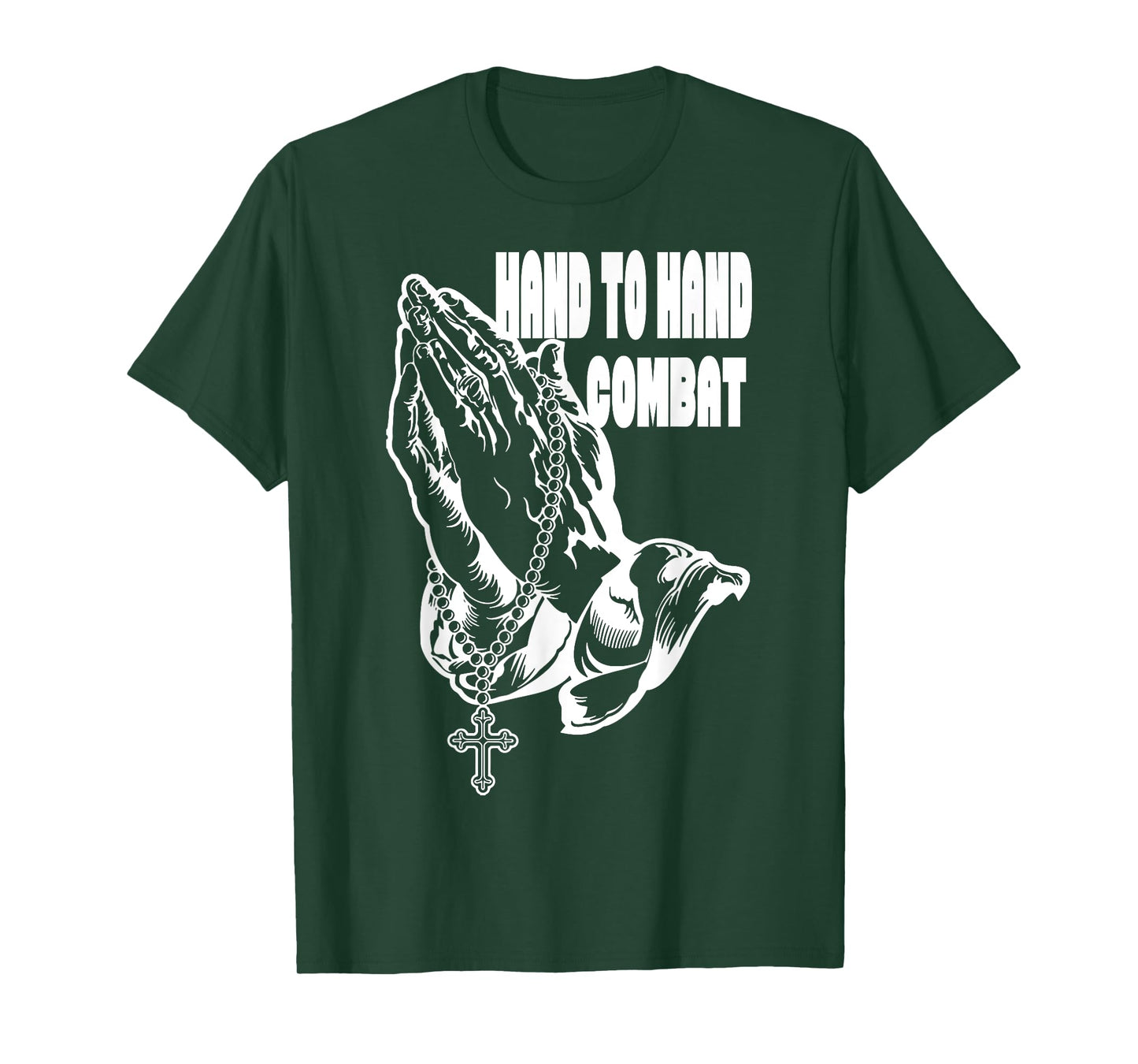 Hand to Hand Combat Praying hands Jesus Christian t-shirt T-Shirt