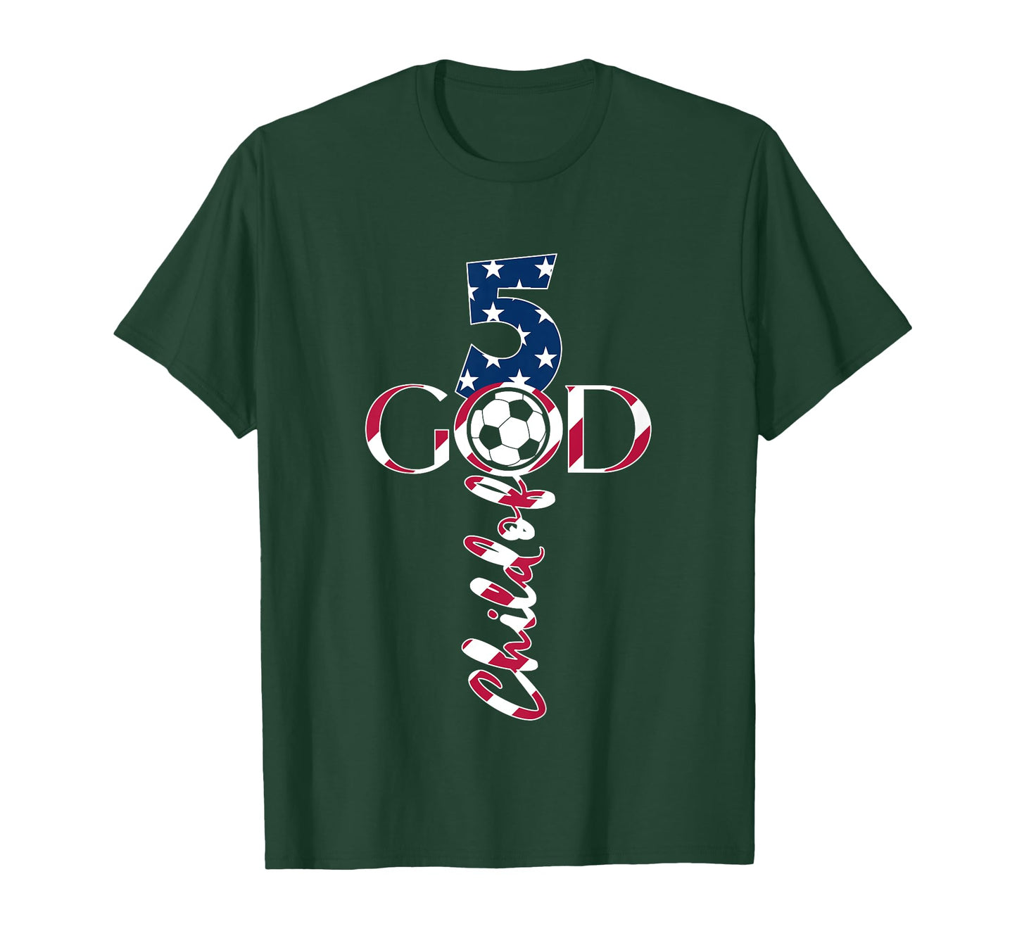 JESUS 5 YEARS CHILD OF GOD SOCCER 5TH BIRTHDAY T-Shirt