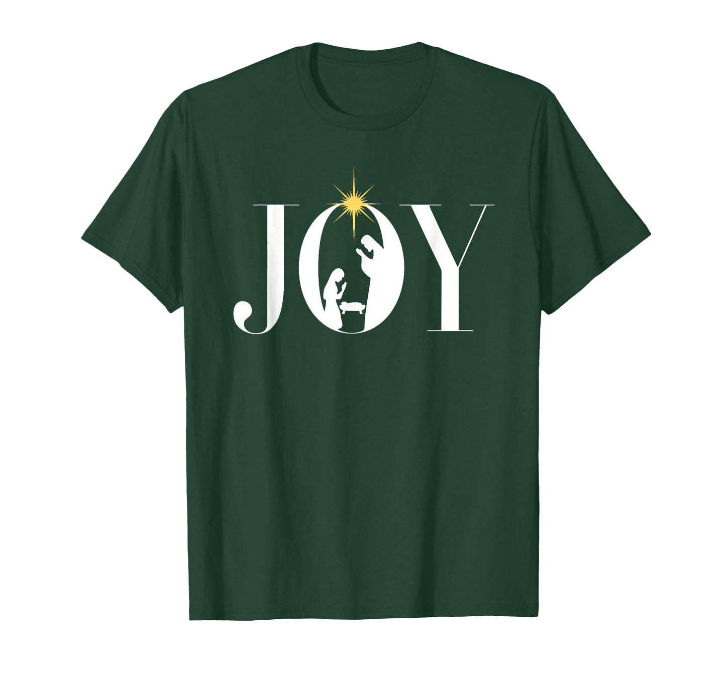 Christian Christmas Joy Jesus Nativity Scene Faith Family T-Shirt