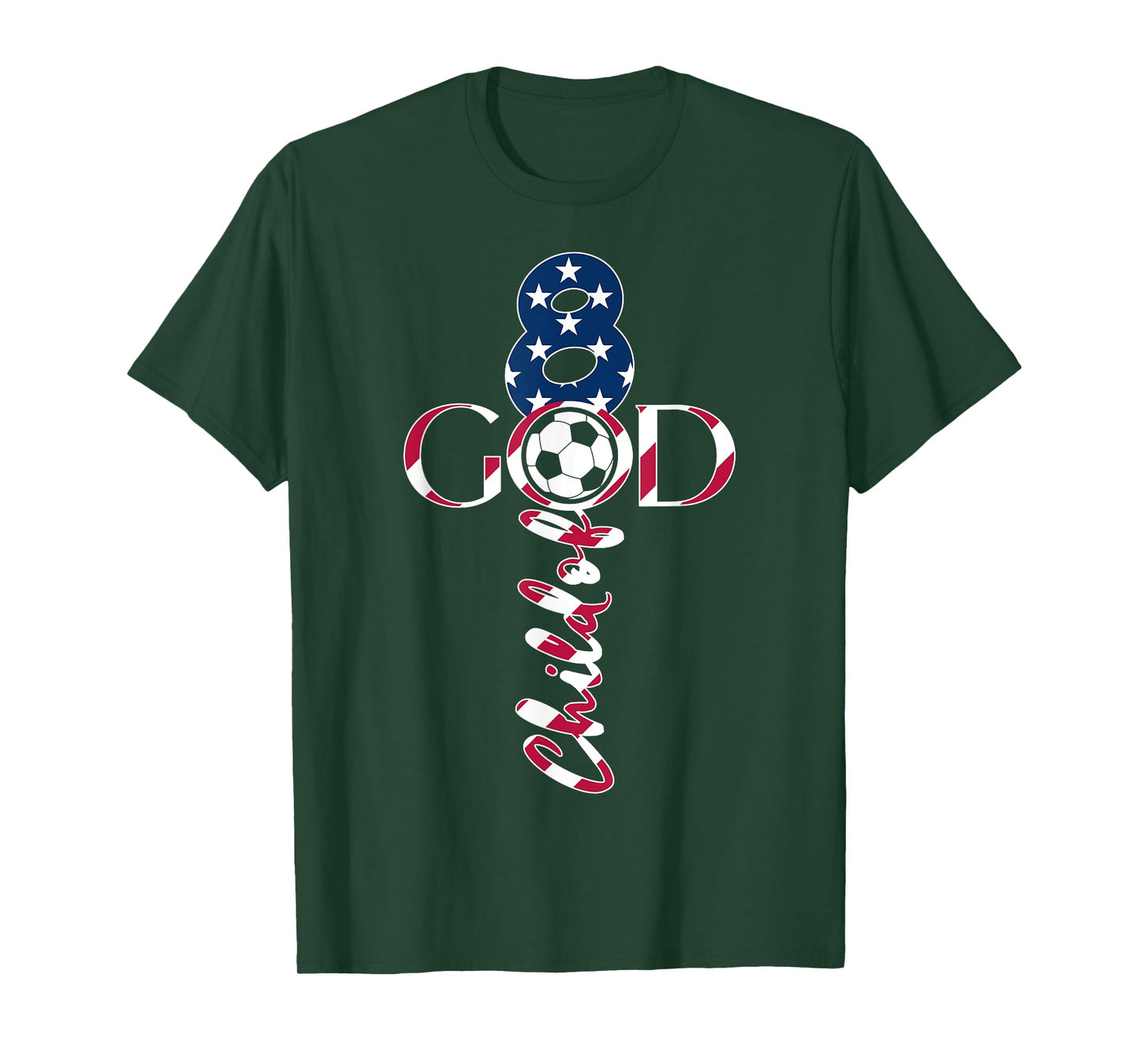 JESUS 8 YEARS CHILD OF GOD SOCCER 8TH BIRTHDAY T-Shirt