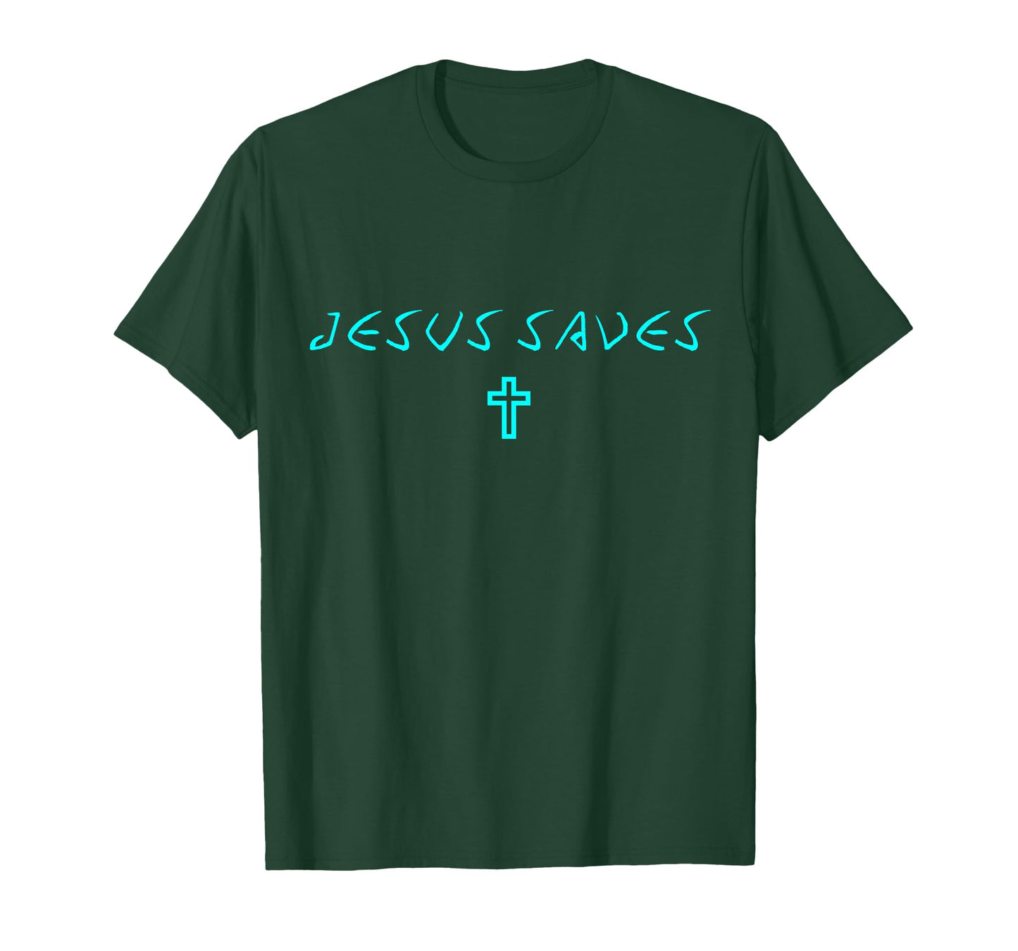 Jesus Saves Cross Subtle Christian Minimal Faith Quote T-Shirt