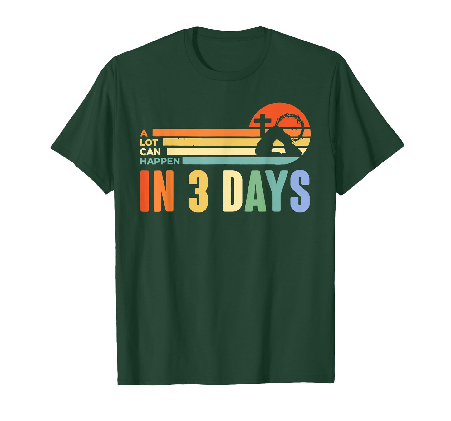 A Lot Can Happen in 3 Days Retro Vintage Sunset T-Shirt