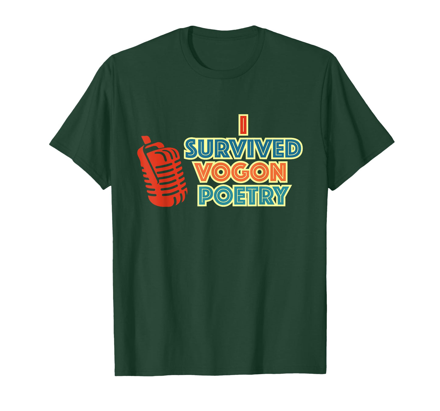 I Survived Vogon Poetry Vintage Design T-Shirt