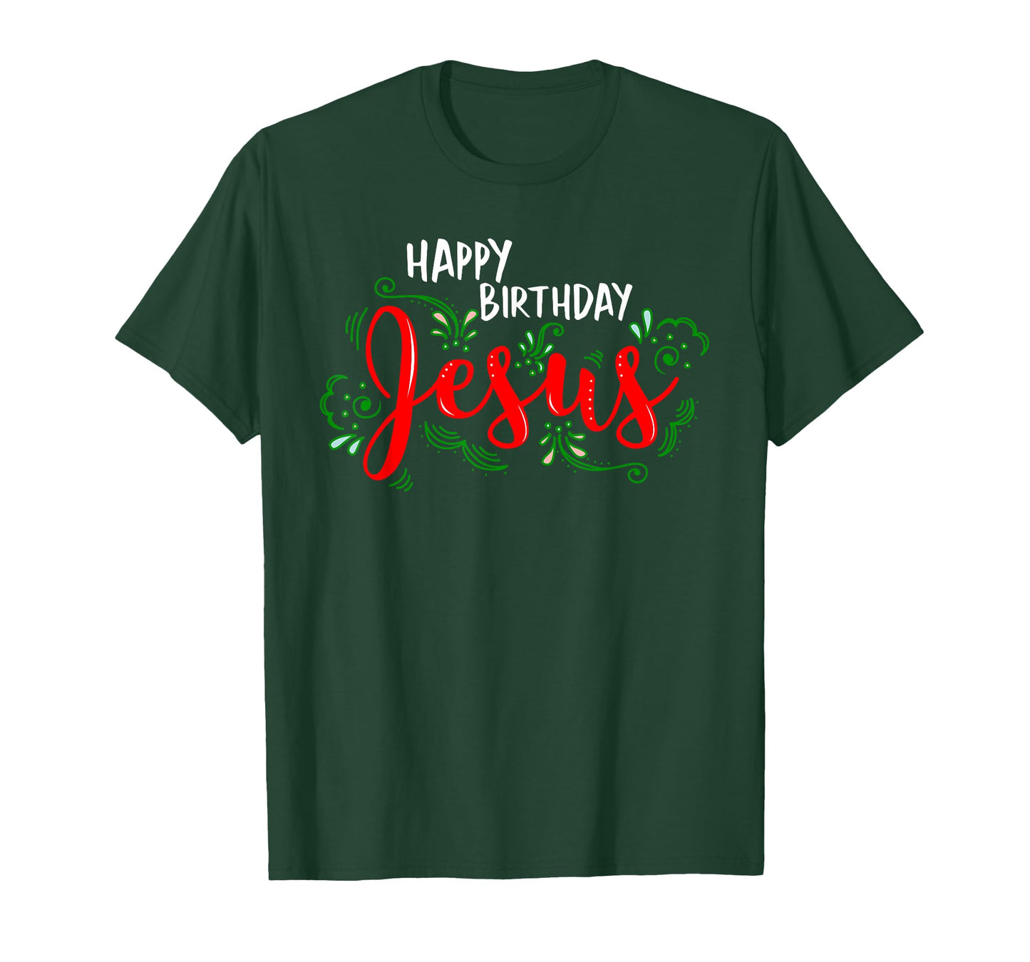 Christian Religion Christmas Church Happy Birthday Jesus T-Shirt