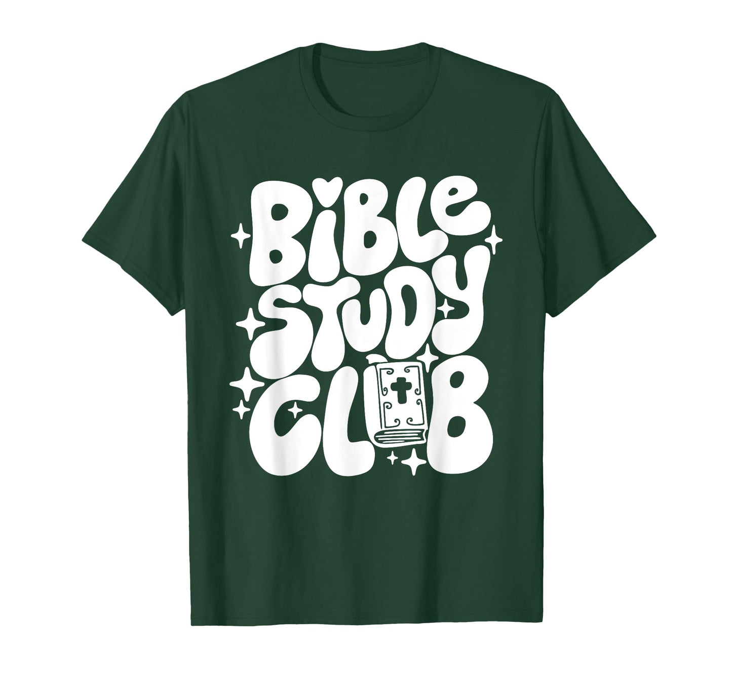 Bible Study Club Groovy Religious Christian Hippie T-Shirt