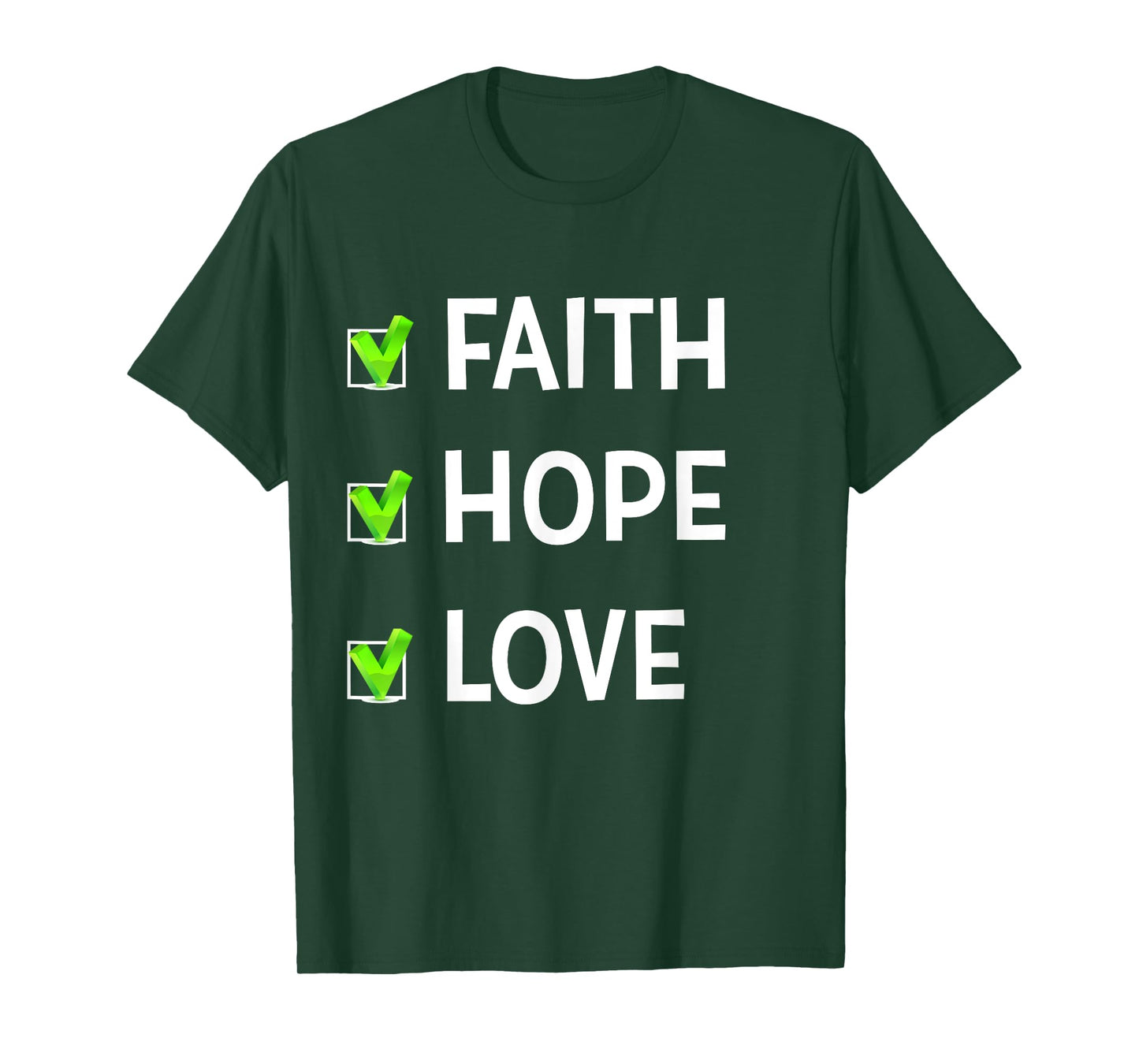 Faith Hope and Love Cute Optimistic Spiritual for Mom Faith T-Shirt