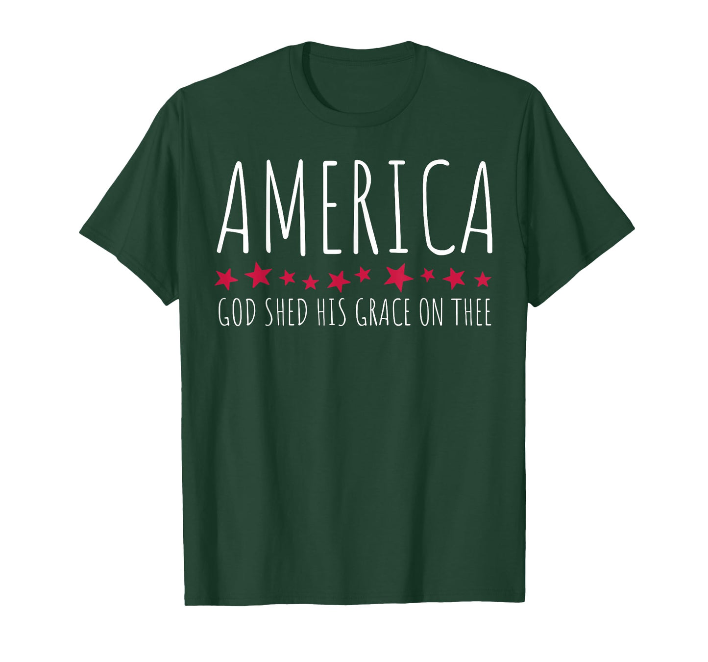 America God Shed His Grace On Thee T-Shirt