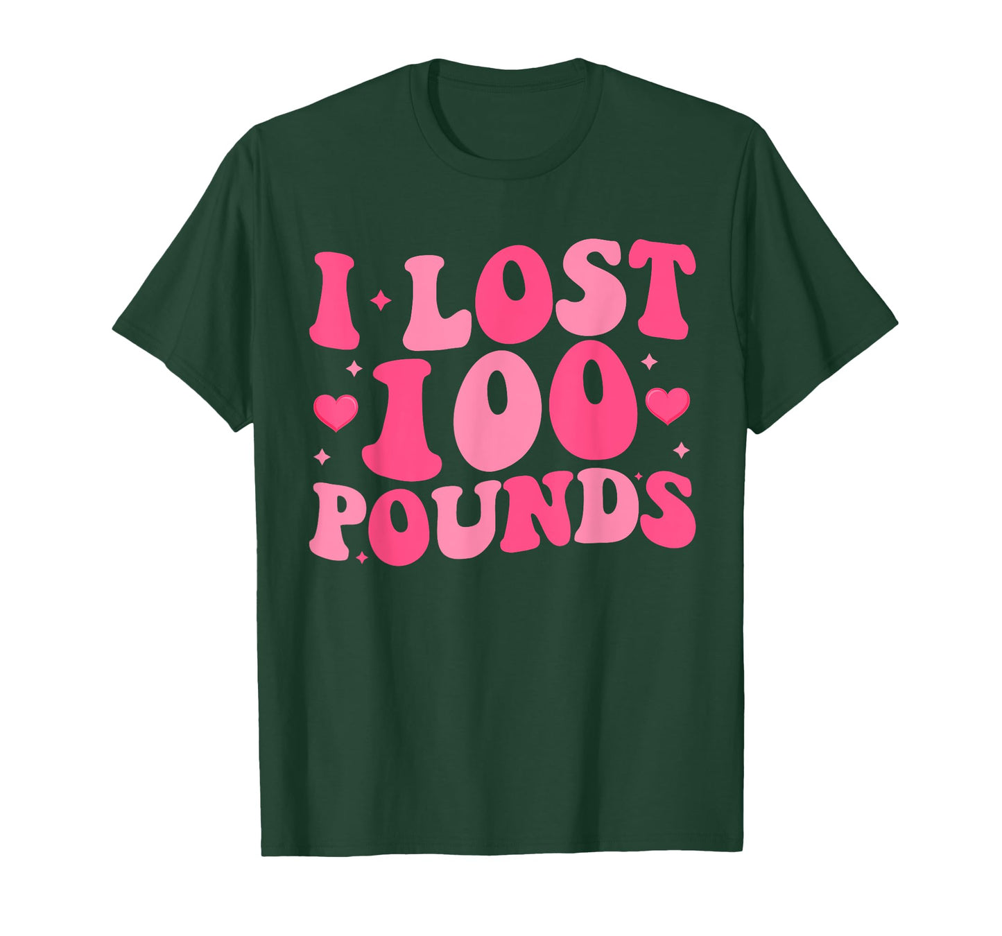 Groovy I Lost 100 Pounds Proud Weight Loss Goals T-Shirt