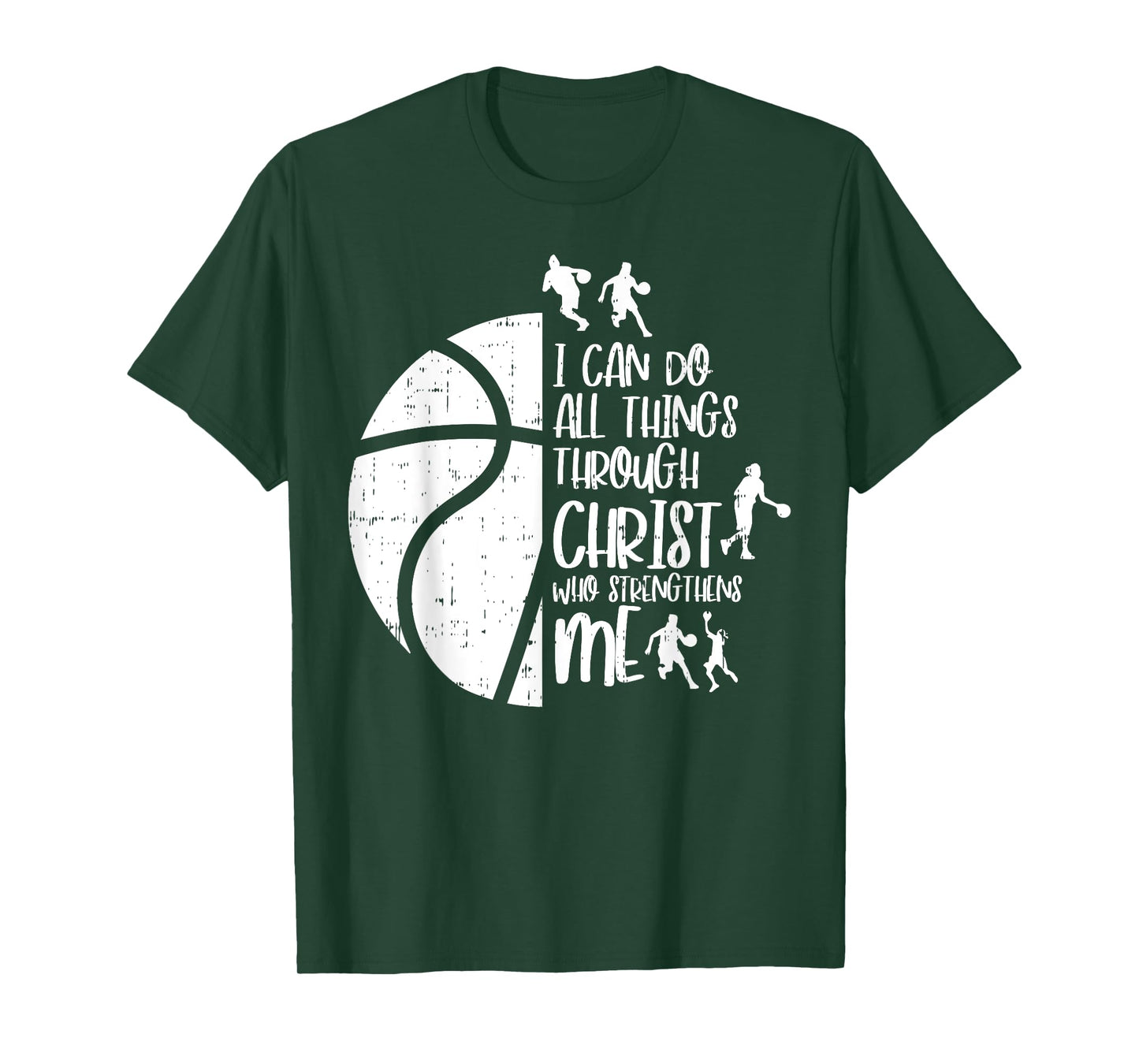 I Can Do Things Through Christ Basketball Christian Gift T-Shirt