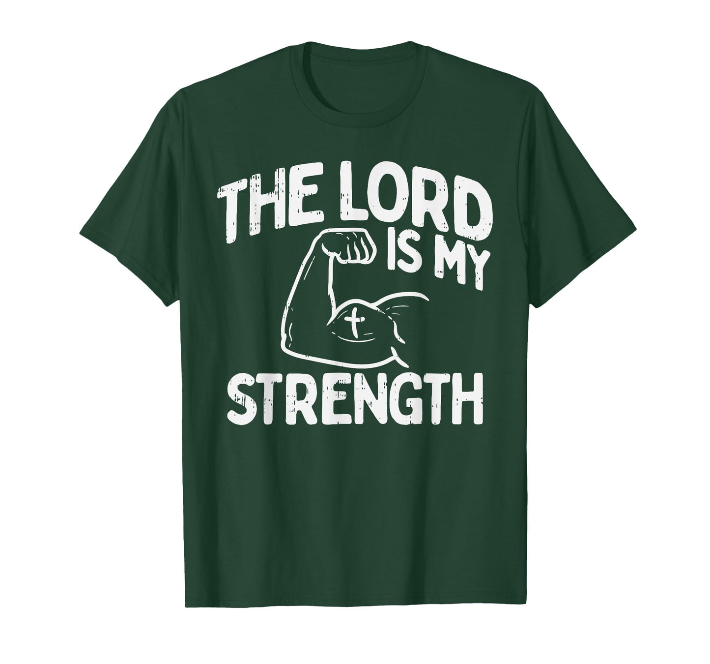 Lord My Strength Bible Workout Gym God Jesus Catholic Gift T-Shirt