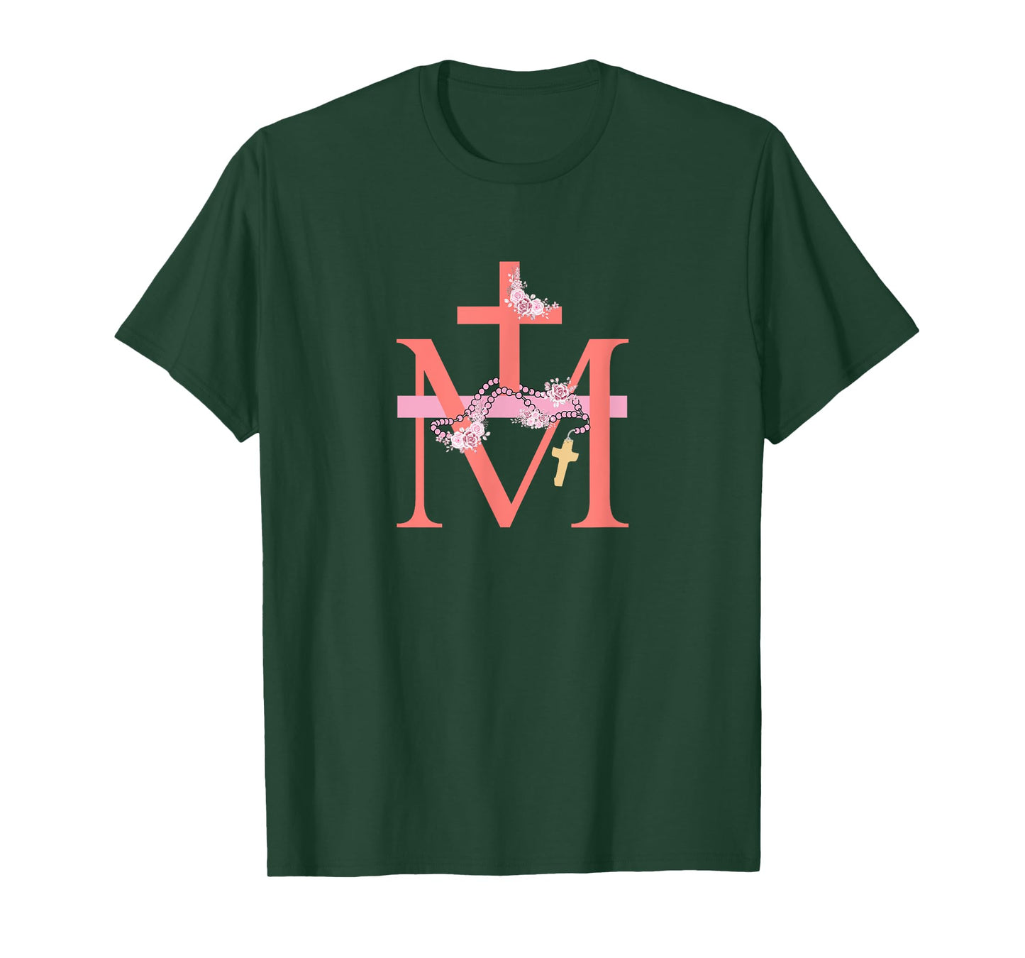 Mary Medals Pink Catholic Christian Women T-Shirt