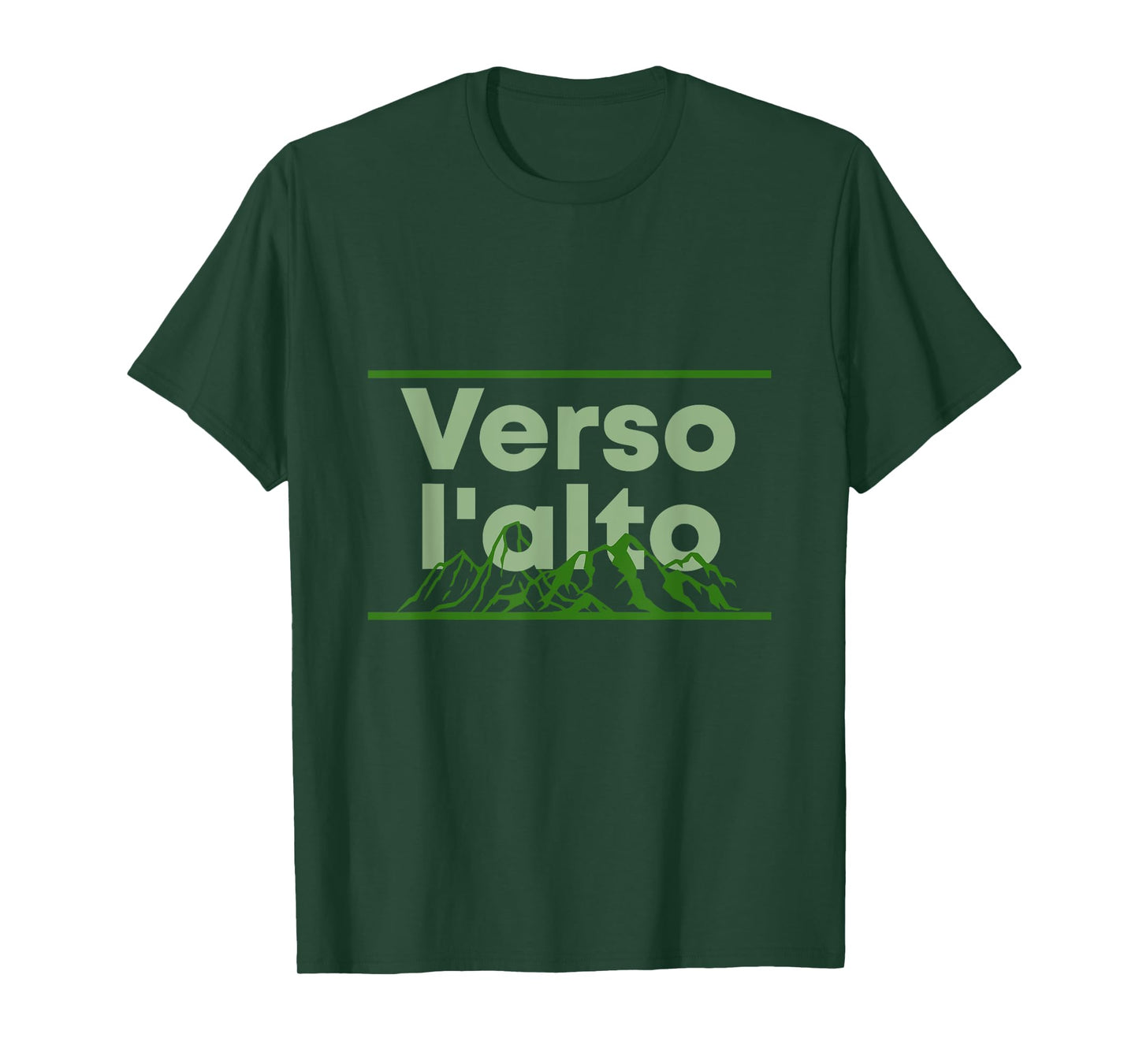 Verso l'alto Motivational Catholic Print T-Shirt