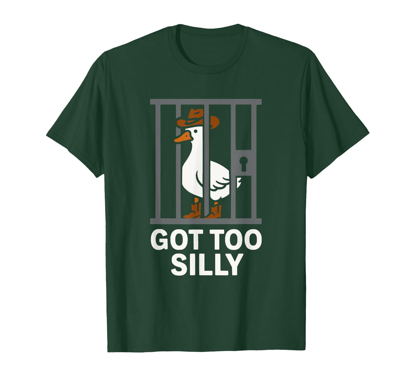 Got Too Silly Cowboy Goose Funny Meme Design T-Shirt