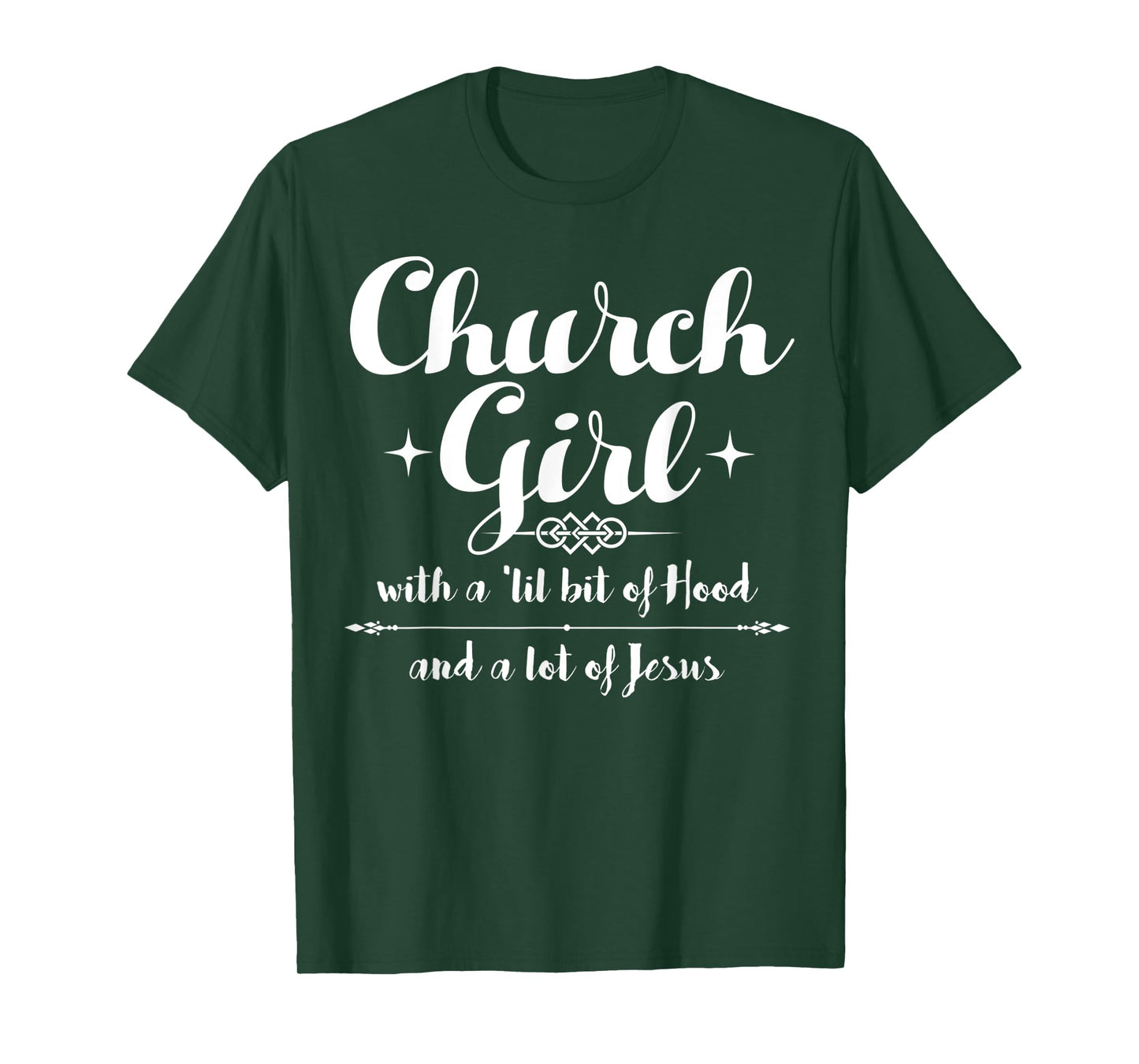 Church Girl Funny Christian Girl Jesus Faith Men and Women T-Shirt