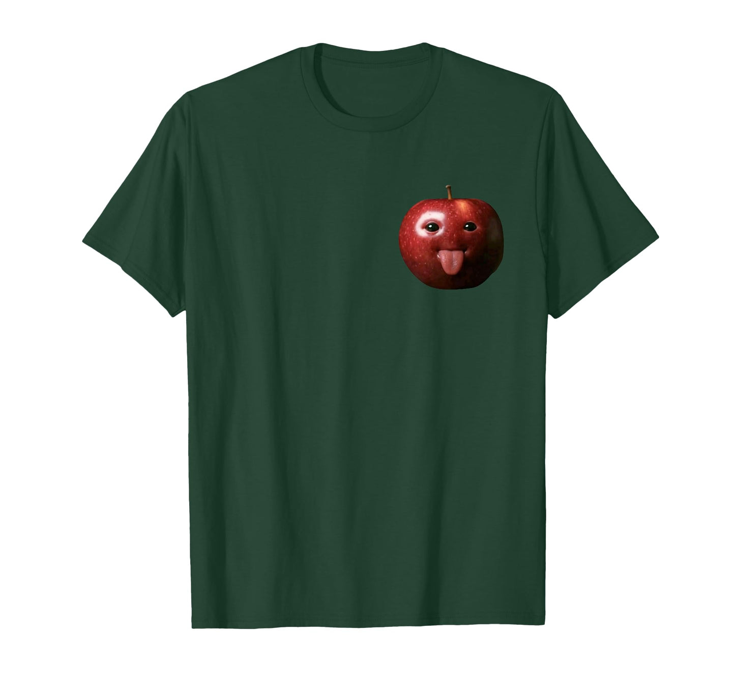 Funny Silly Ai Apple gen z Meme BrainRot Humor Tongue Out T-Shirt