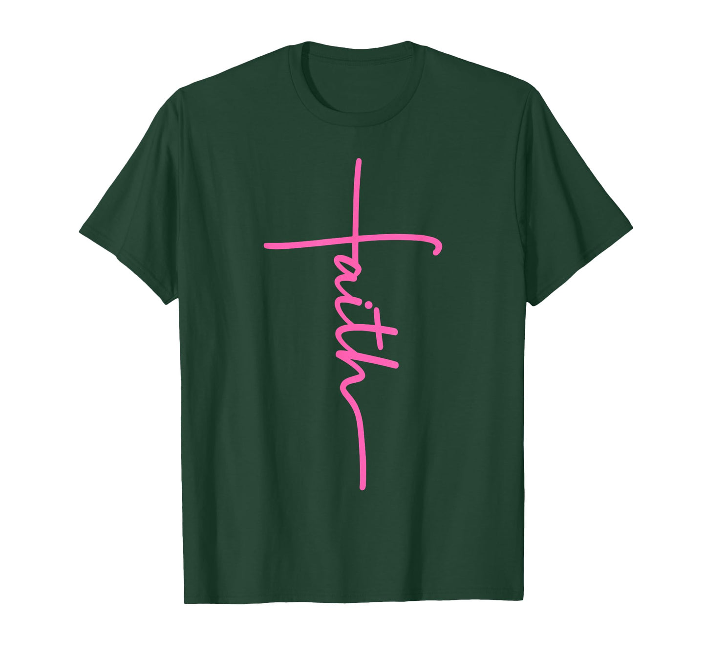 Christian Faith Cross Hot Pink Believers Christians Gift T-Shirt