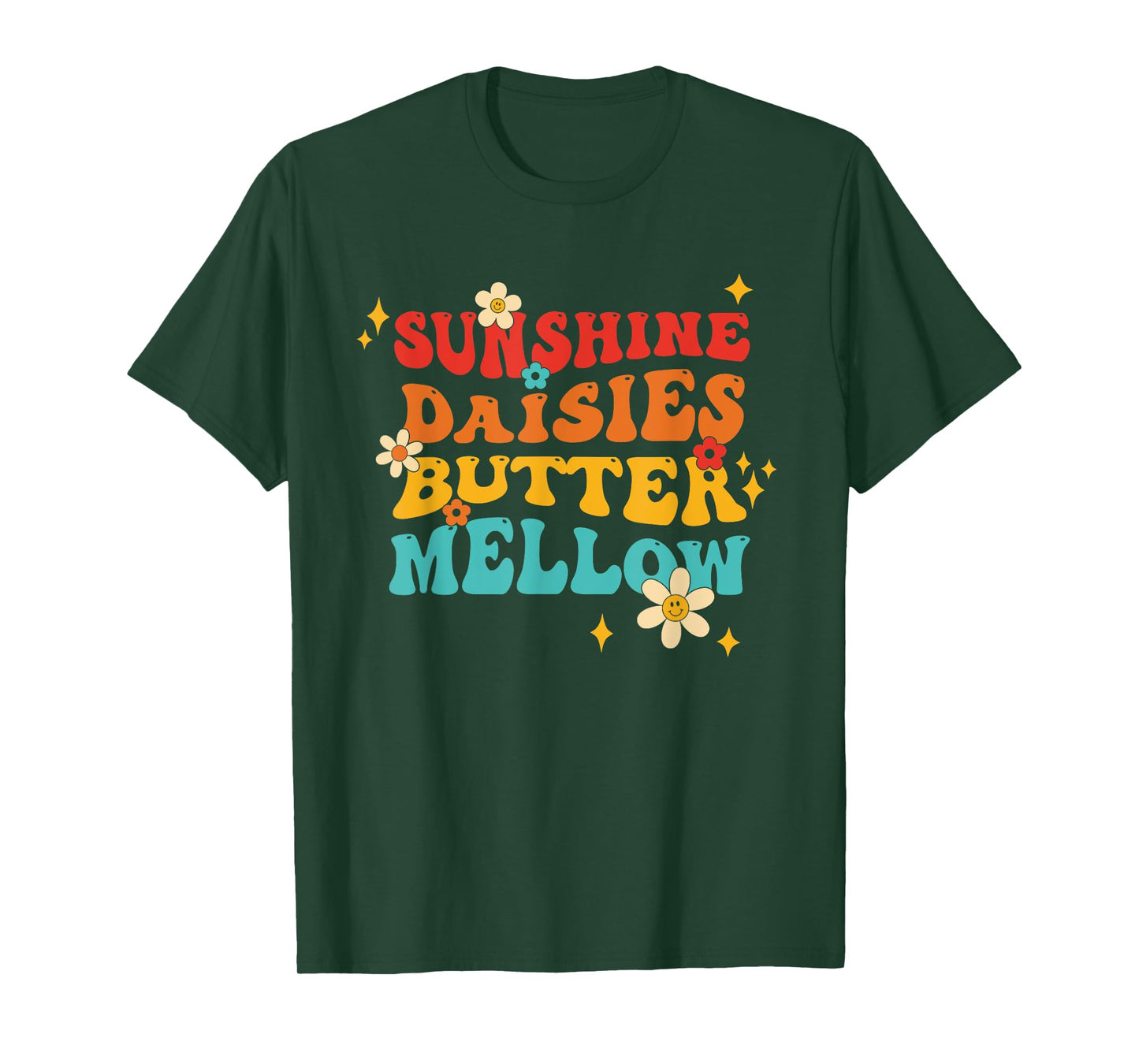 Sunshine Daisies Butter Mellow Vintage Design T-Shirt