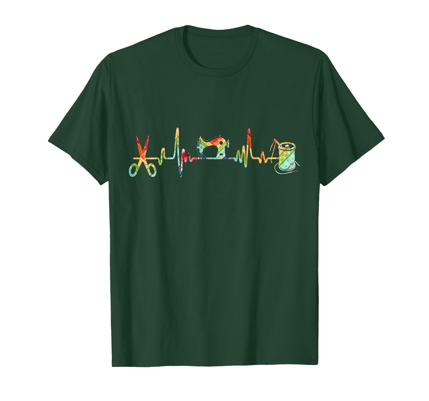 Quilting Quilter Sewing Heartbeat Tee For Quilting Lovers T-Shirt