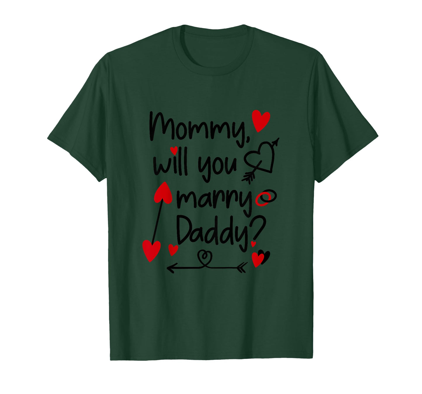 Kids Will you marry me for Kid Toddler Mommy will you marry Daddy T-Shirt