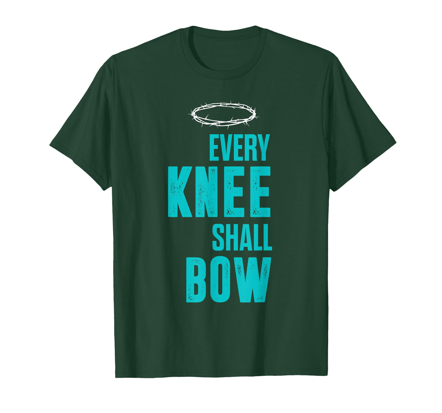 Christian Every Knee Shall Bow Romans Bible Verse T-Shirt