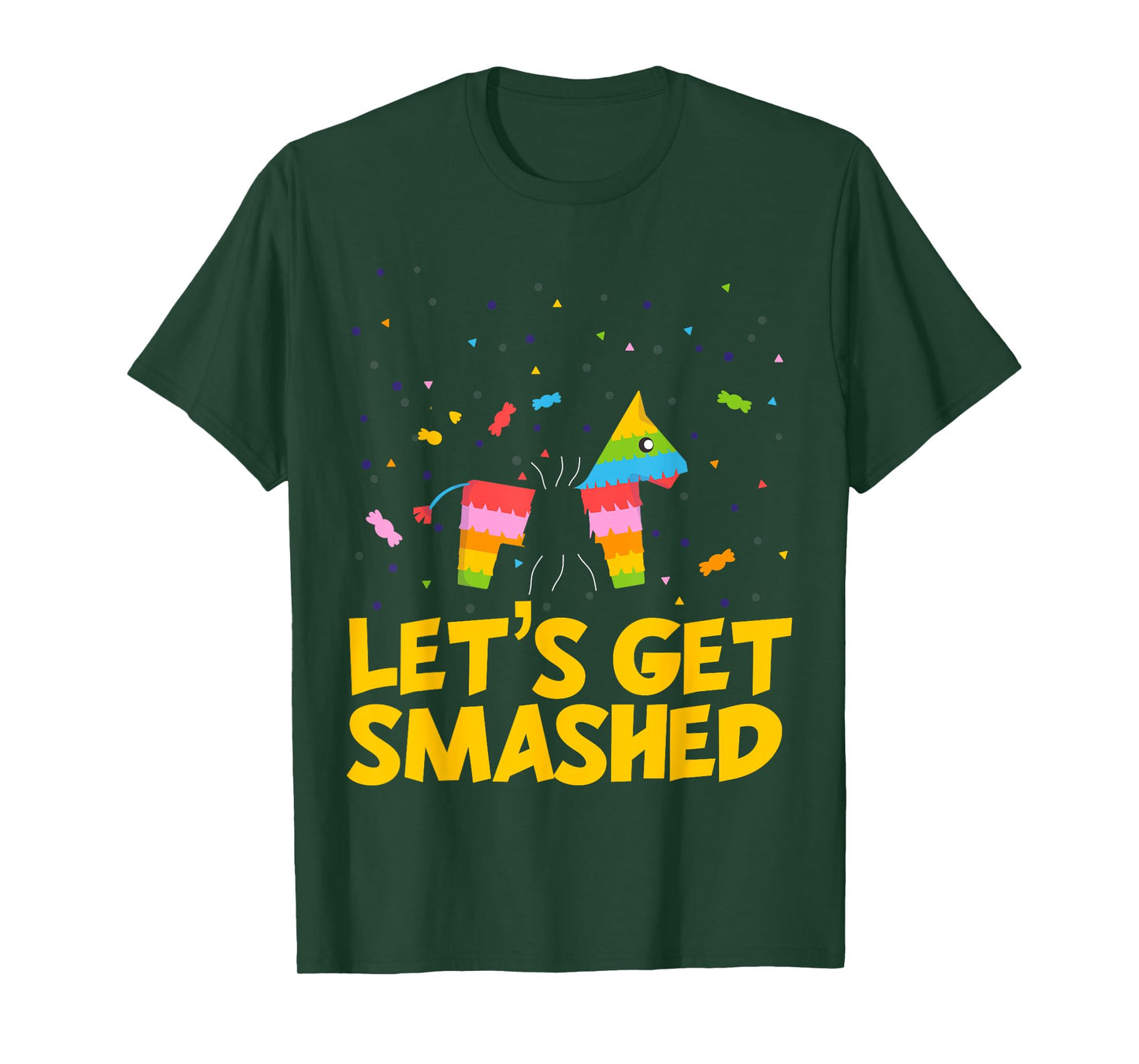 Pinata Lets Get Smashed Shirt Funny Cinco De Mayo Fiesta T-Shirt