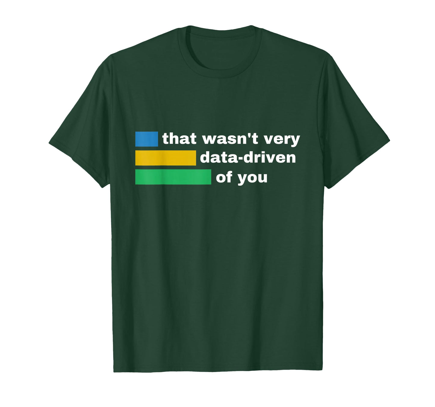 That Wasn't Very Data Driven of You Funny Data Analyst Geek T-Shirt
