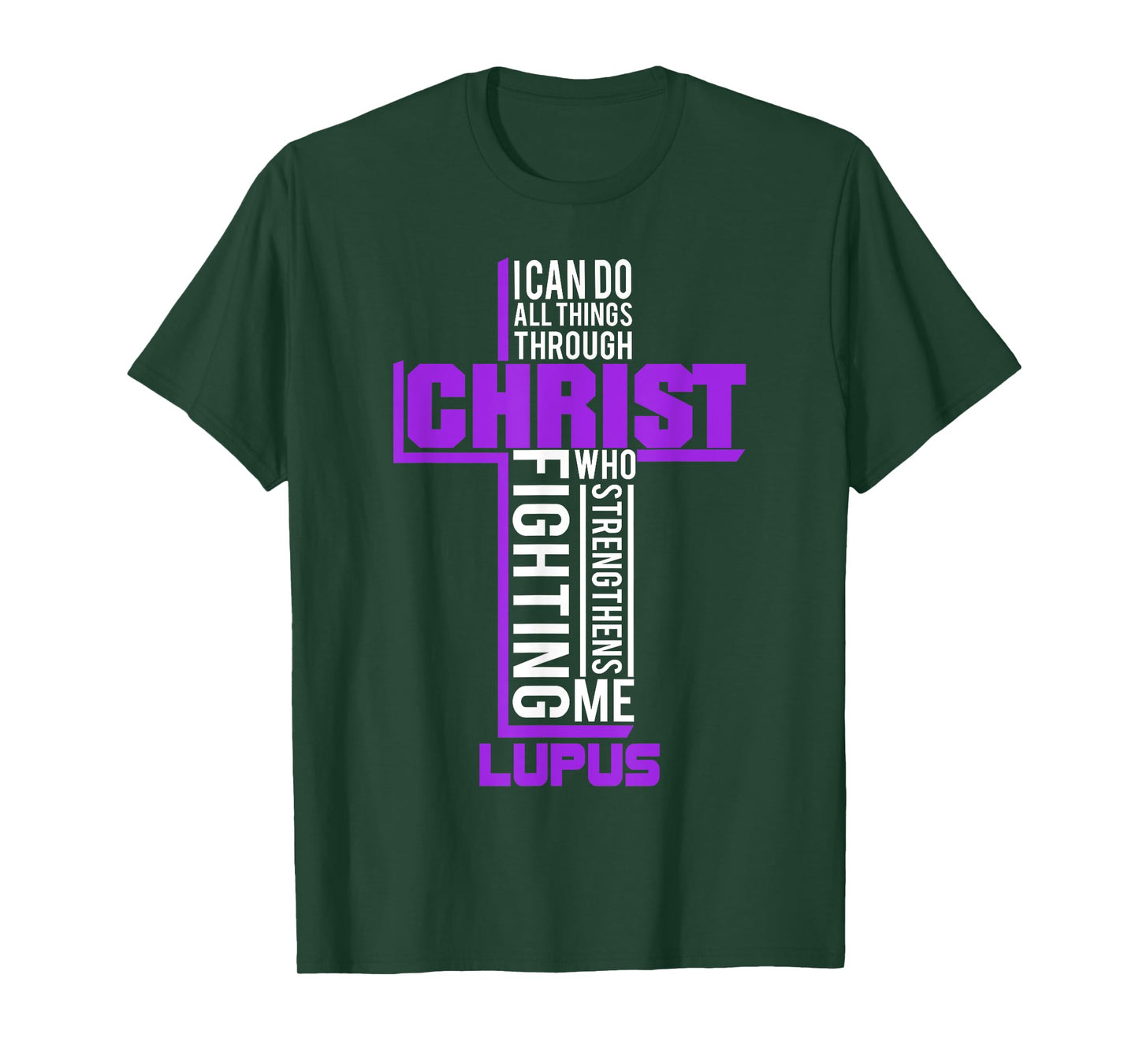 All Things Through Christ Lupus Warrior Awareness shirt T-Shirt