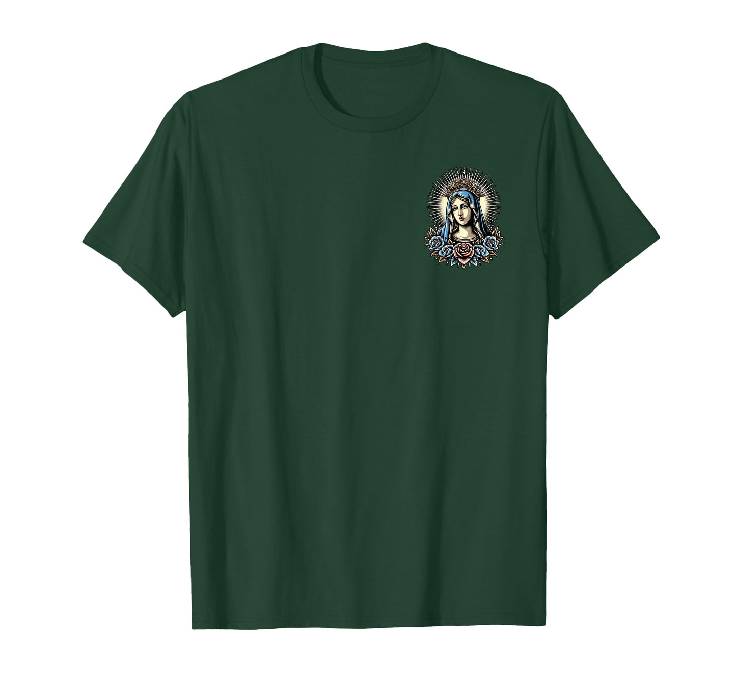 Virgin Mary Religious Art Spiritual Devotion T-Shirt