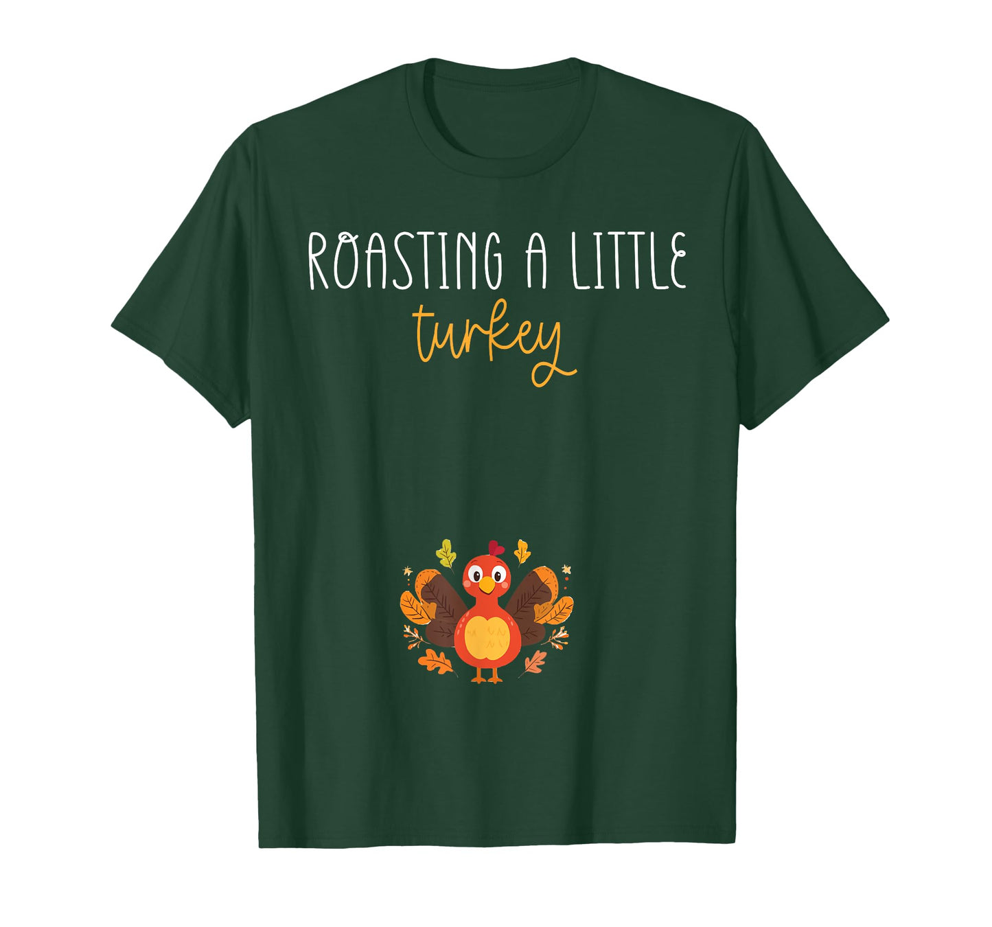 Vintage Growing A Little Turkey Thanksgiving Pregnancy T-Shirt