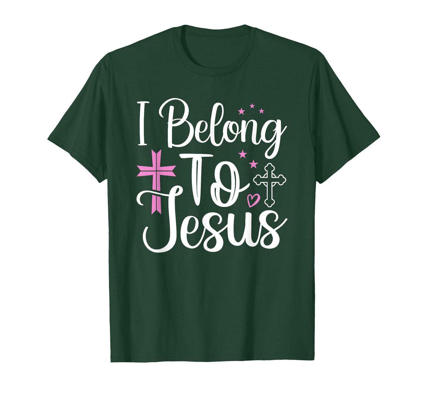God Faith Cross Christians I Belong To Jesus T-Shirt